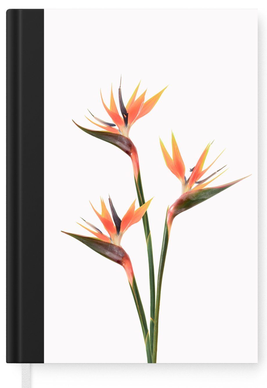 Notizbuch - Seiten, Natur MuchoWow Notizheft, Journal, A5, Orange Haushaltsbuch Blumen 98 Pflanzen, - Merkzettel, Tagebuch, -