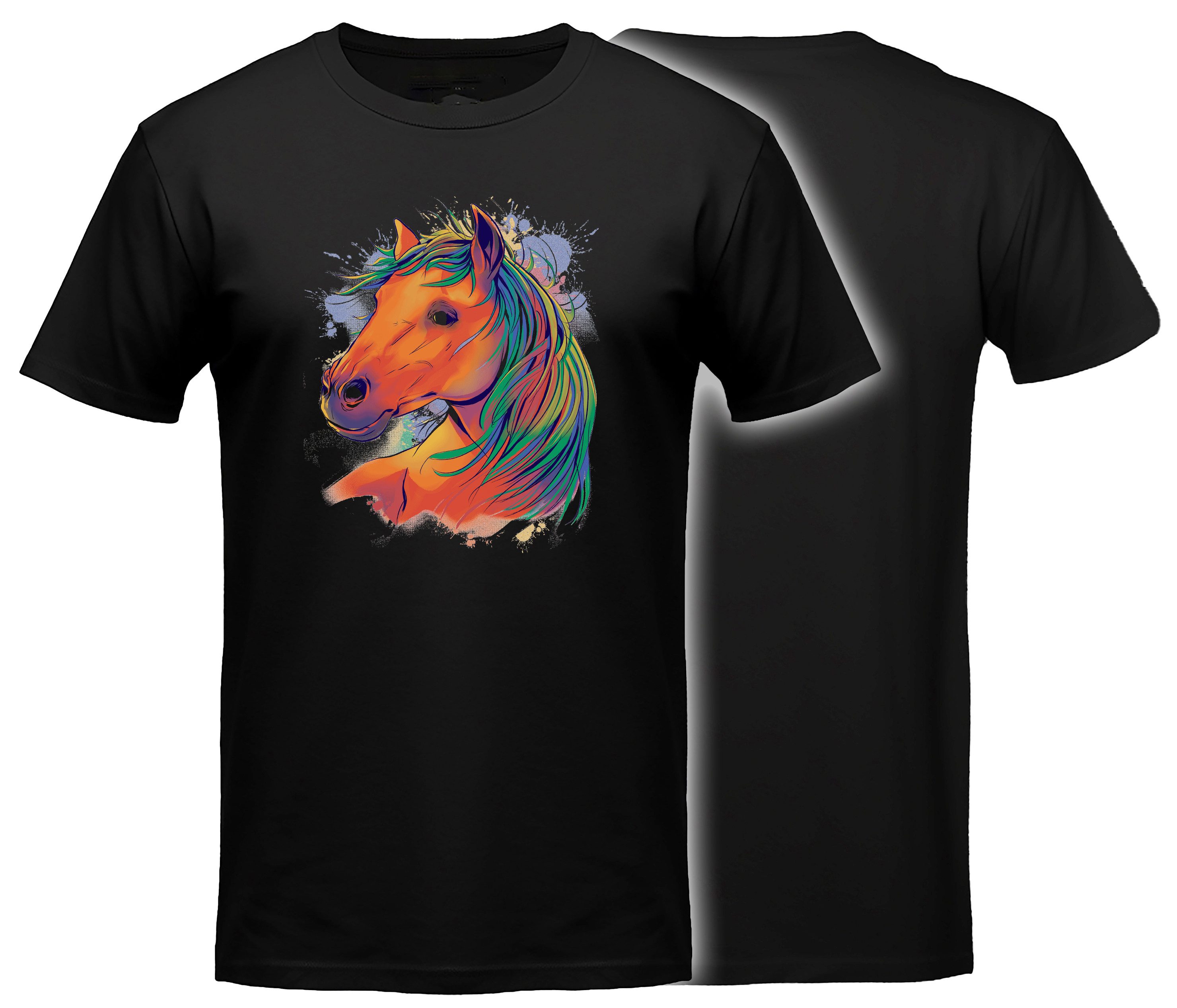 T-Shirt Pferde print shirt