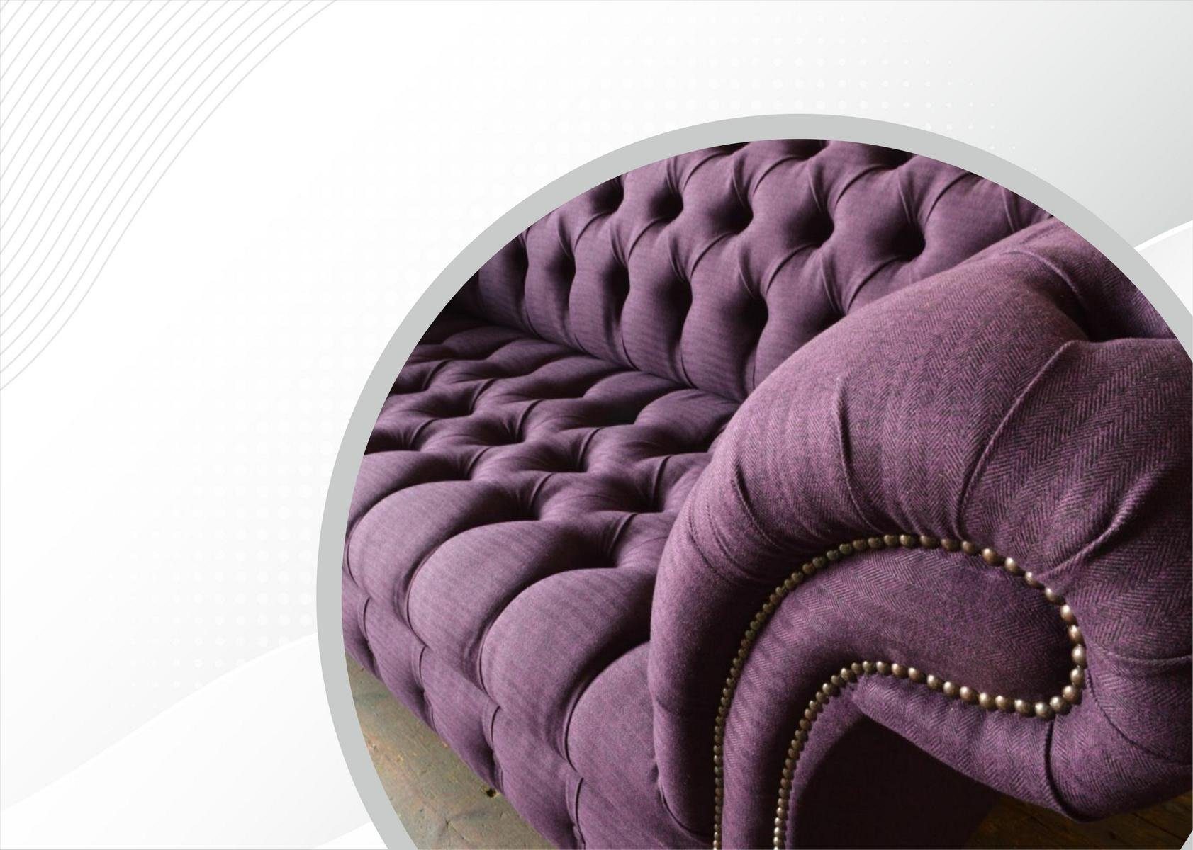 Sofa Sofa Couch 3-Sitzer, cm JVmoebel Sitzer Chesterfield 225 Design 3