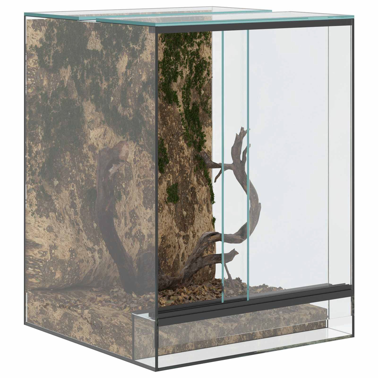 vidaXL Terrarium 30 x 30 x 40 cm Terrarium für Reptilien und Amphibien 30x30x40 cm aus