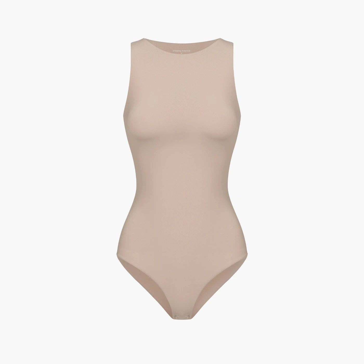CREAMY Body Crew Neck Bodysuit String-Rose Wood-S (1-tlg)