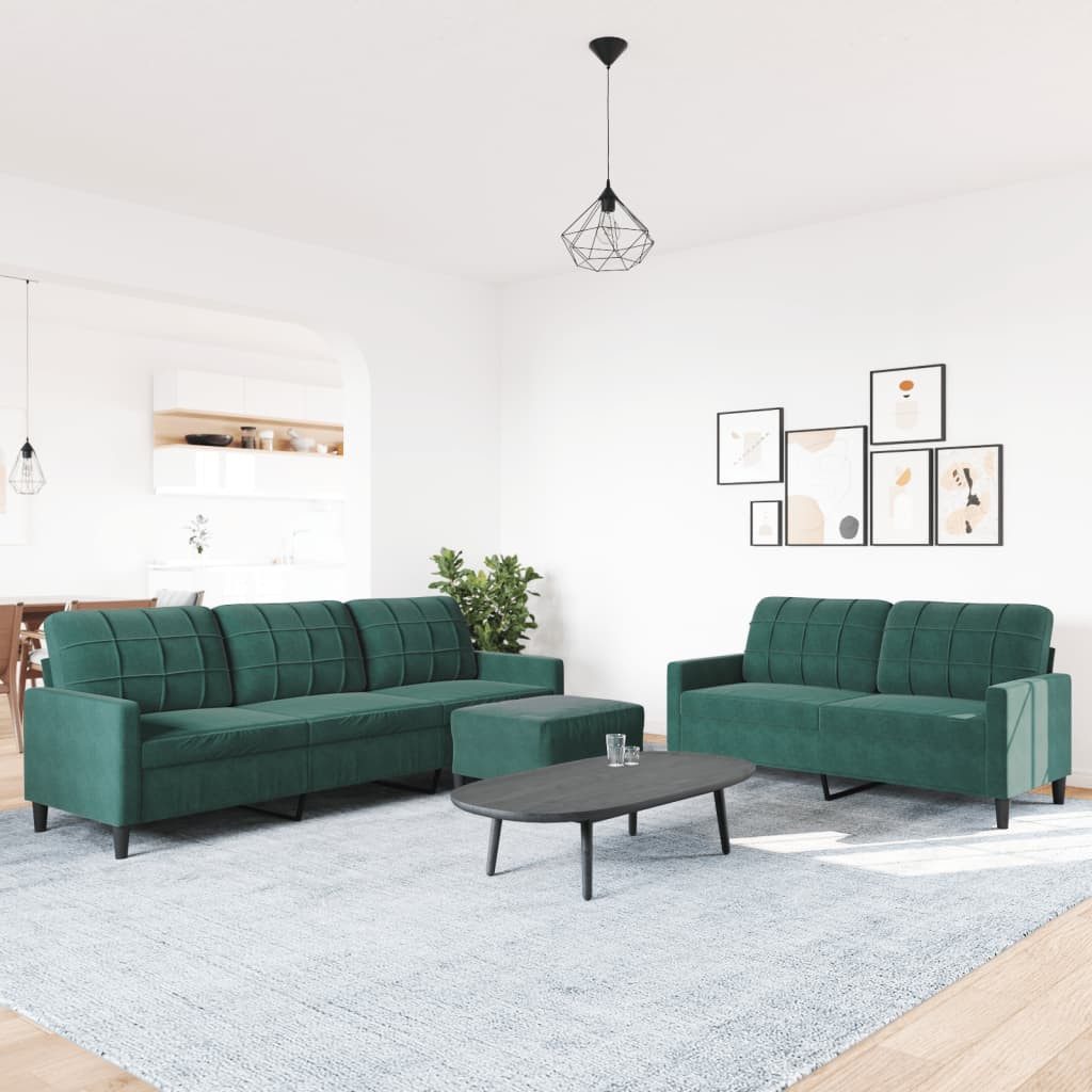vidaXL Sofa 3-tlg. Sofagarnitur mit Kissen günstig online kaufen