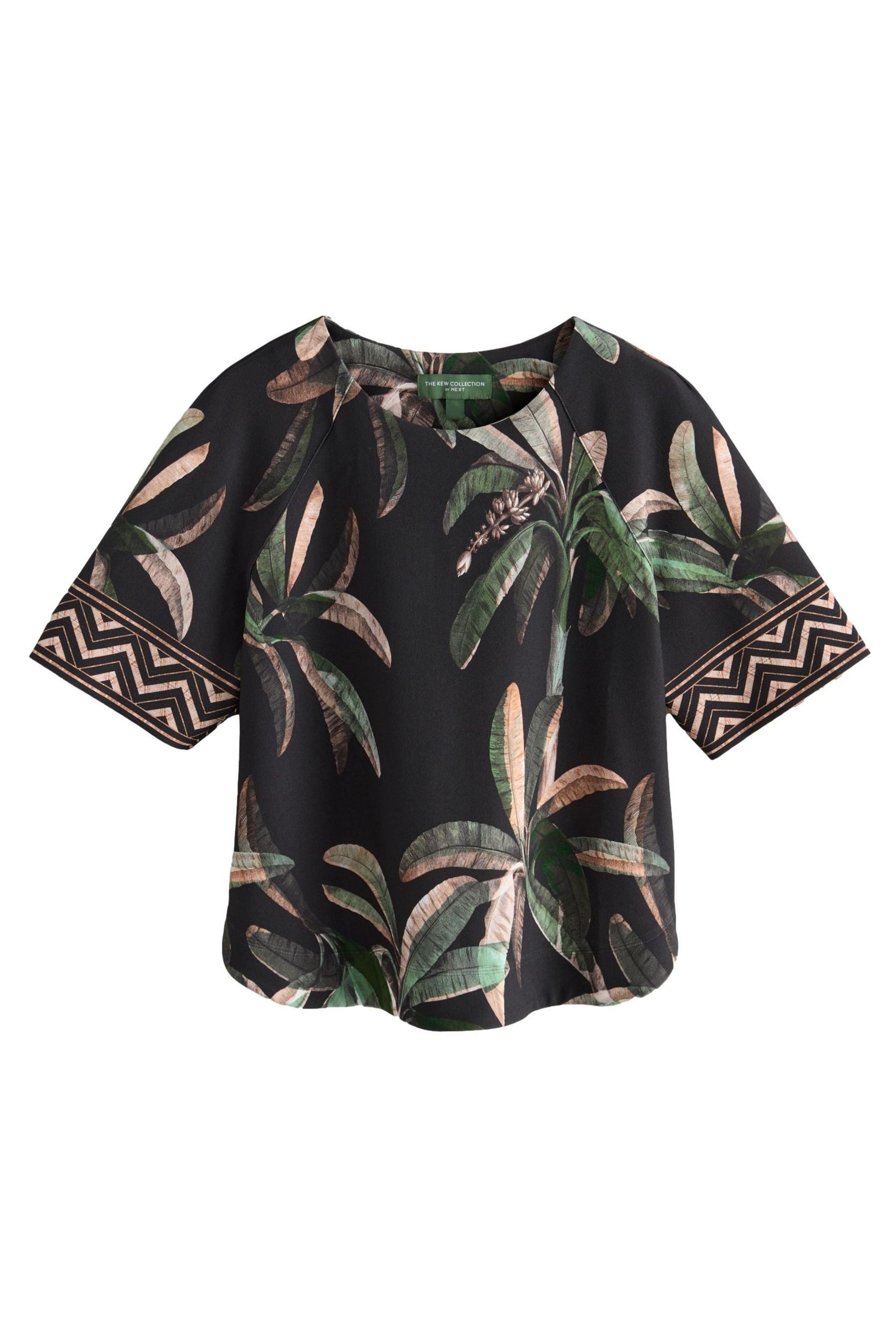 Next T-Shirt Kastiges Kew Collection Krepp-T-Shirt günstig online kaufen