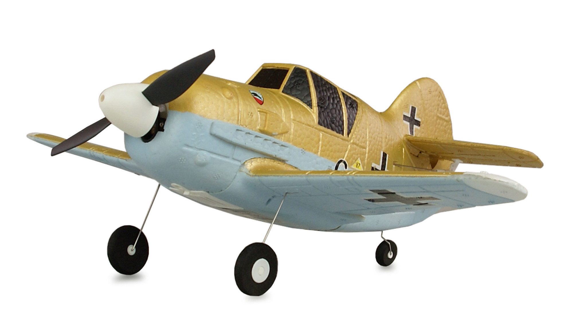 RC-Bagger Amewi RC Flugzeug AMXFlight Cartoon BF-109 4-Kanal 3D/6G RTF