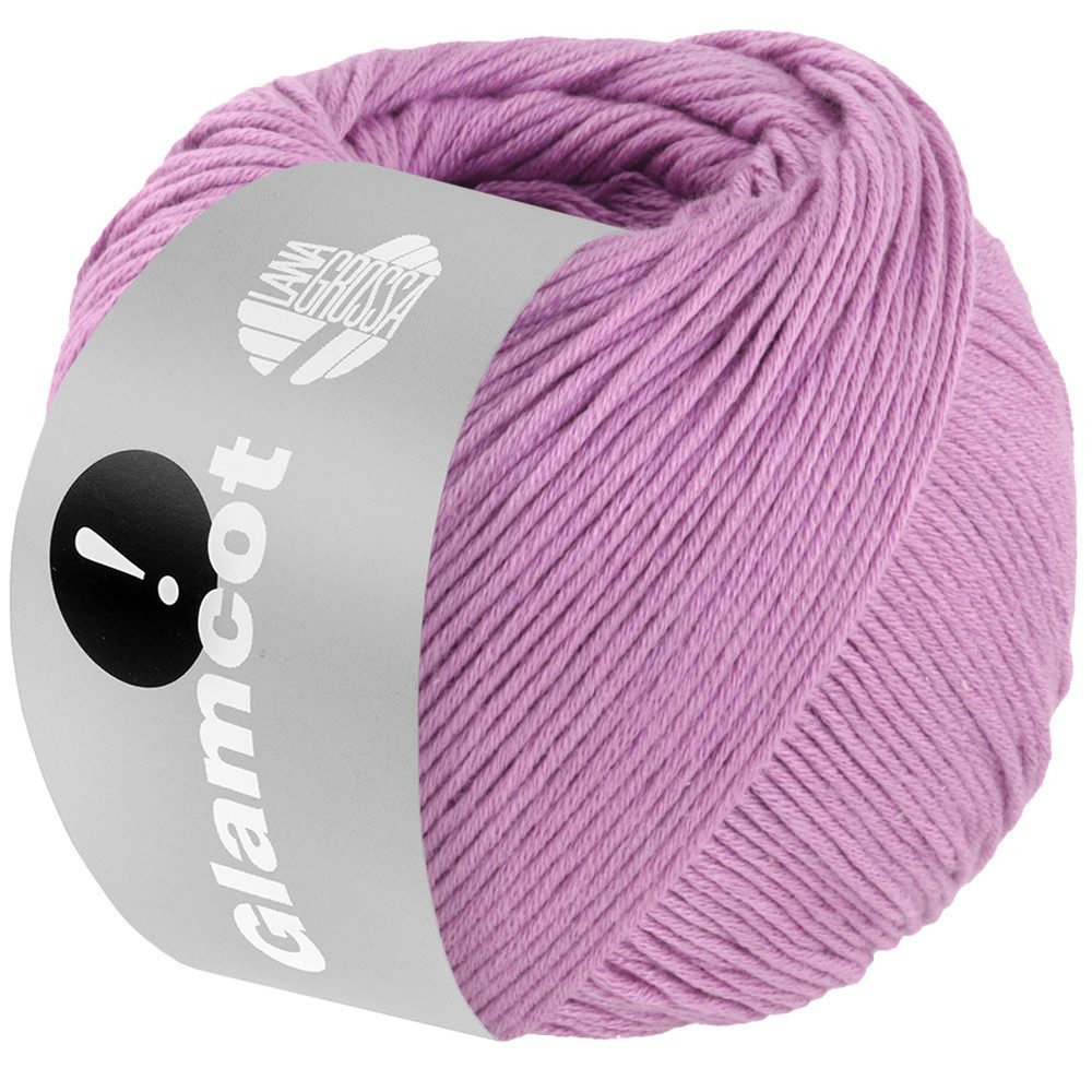 LANA GROSSA GLAMCOT Häkelwolle, 155 m (zart glänzende, multifile Baumwoll-Viskosemischung), 50 g