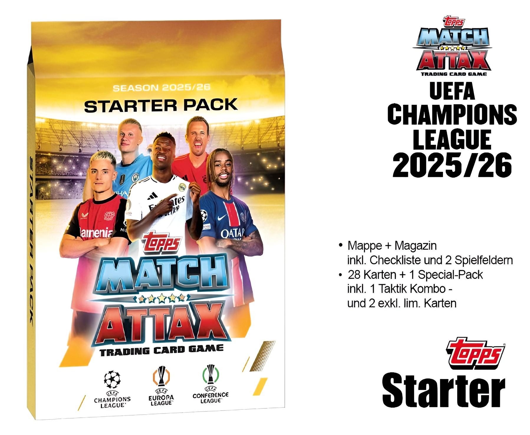 Topps/Merlin Sammelkarte 2025-26 Match Attax UEFA Champions League Starter