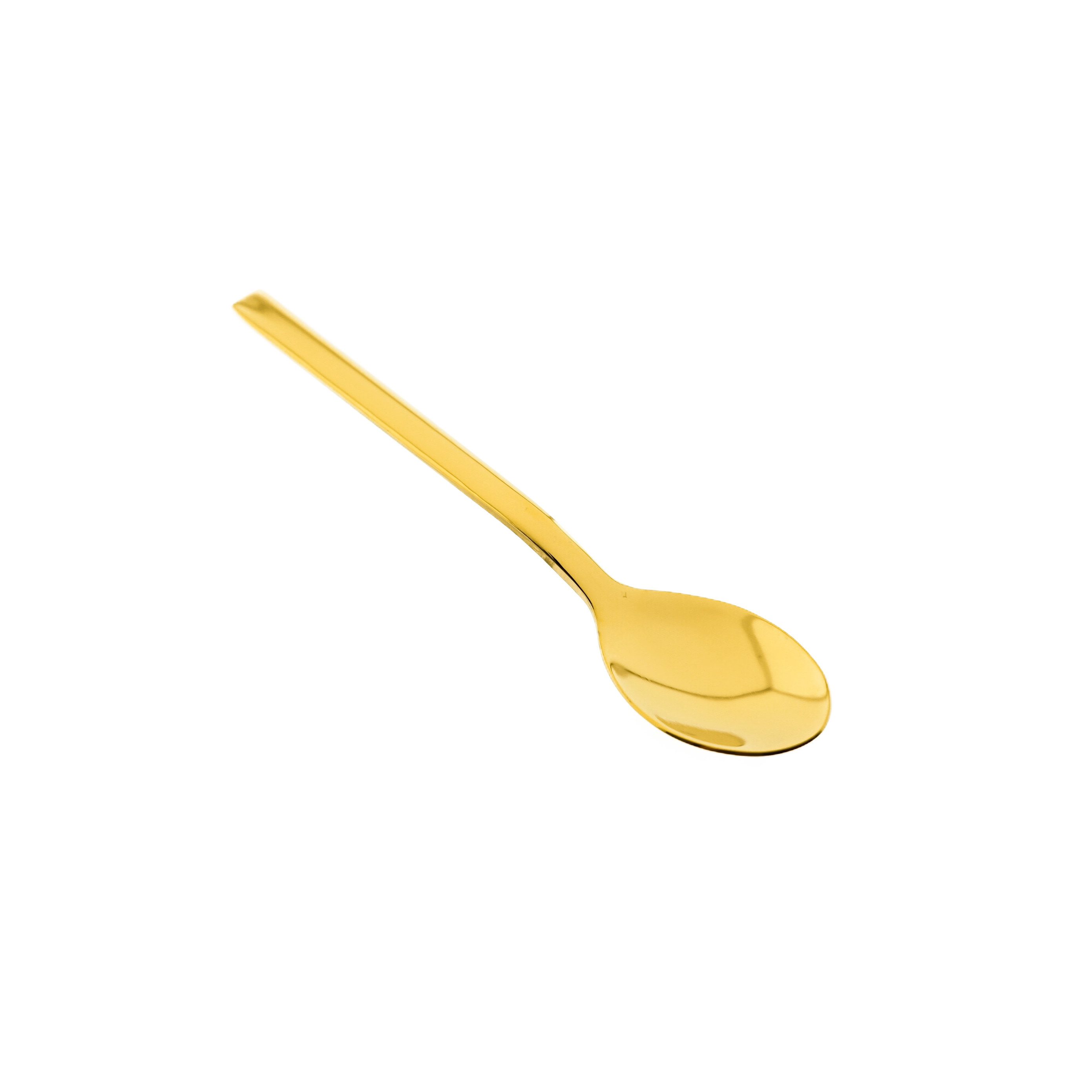 Almina Teelöffel 6.tlg Teelöffel-Set aus Edelstahl in Gold, 12,5 cm, schlicht