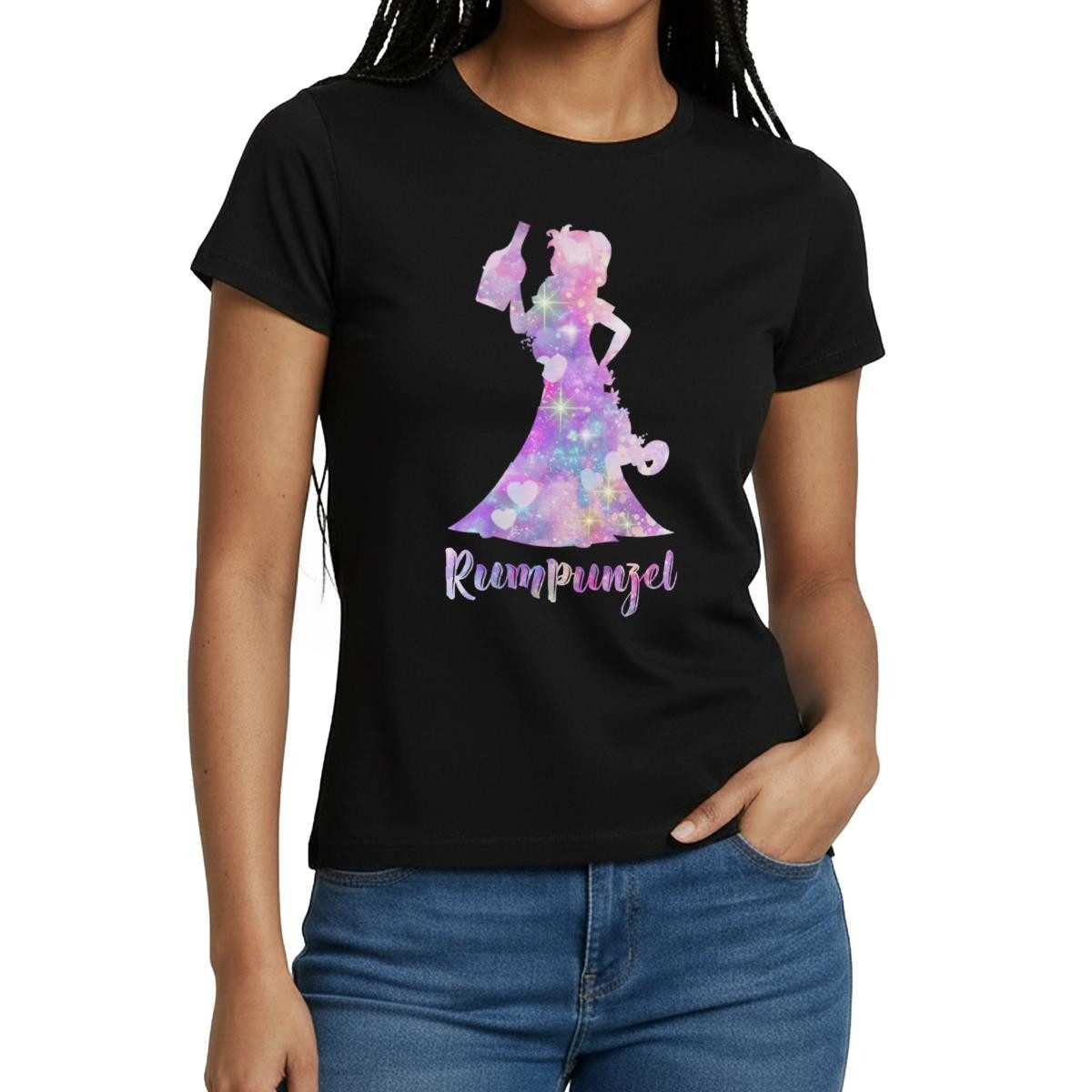 Spreadshirt T-Shirt JGA Frauen, Rumpunzel Frauen T-Shirt (1-tlg)