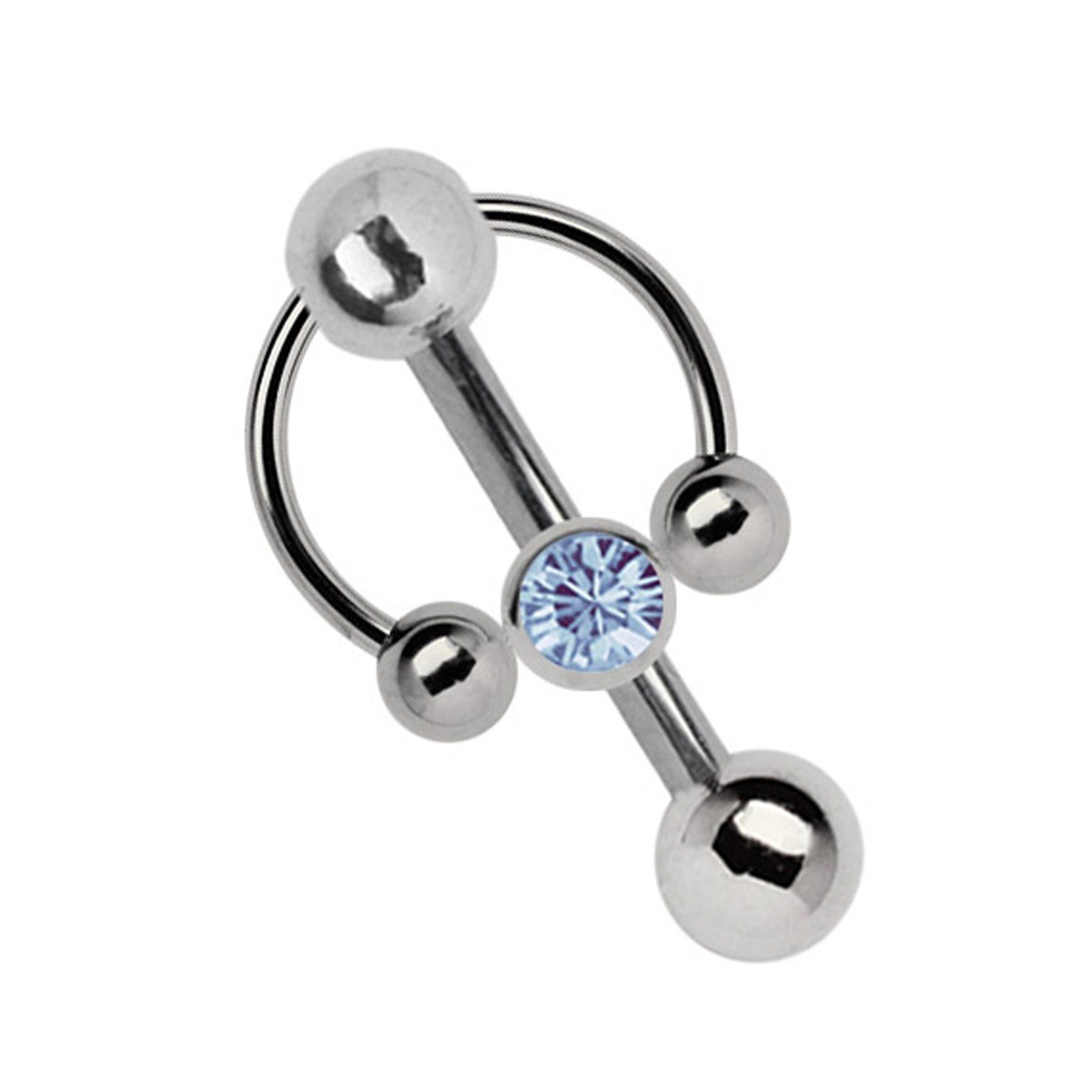 Adelia´s Intimpiercing Piercing Intimpiercing, Titan - Klitoris - Banane mit 5 mm Lochkugel