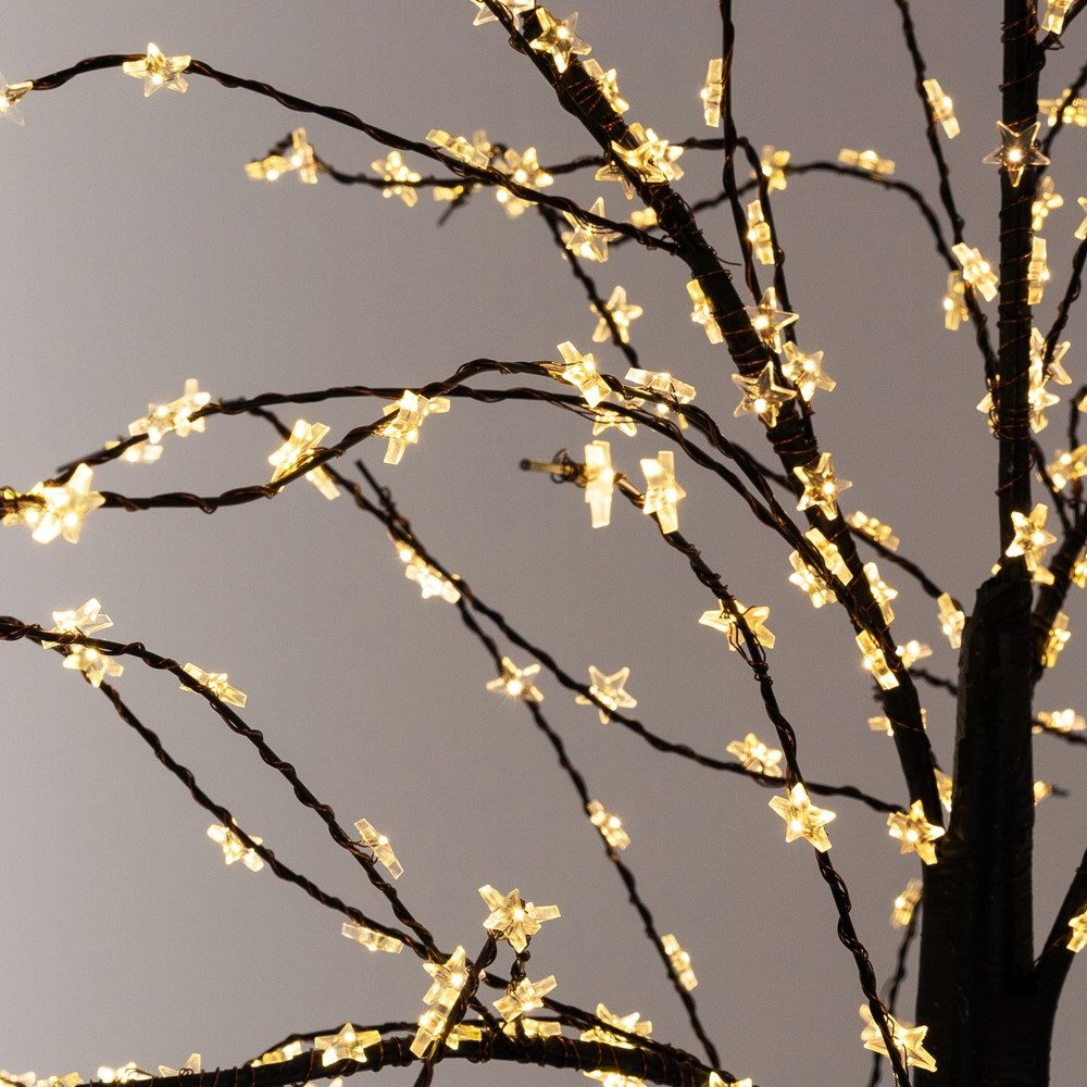 ECD Germany LED Baum Lichterbaum LED Beleuchtung Gartenleuchte Kunstbaum Weihnachtsdekobaum, Leuchtbaum mit 480 LEDsfür Innen & AußenWarmweiß