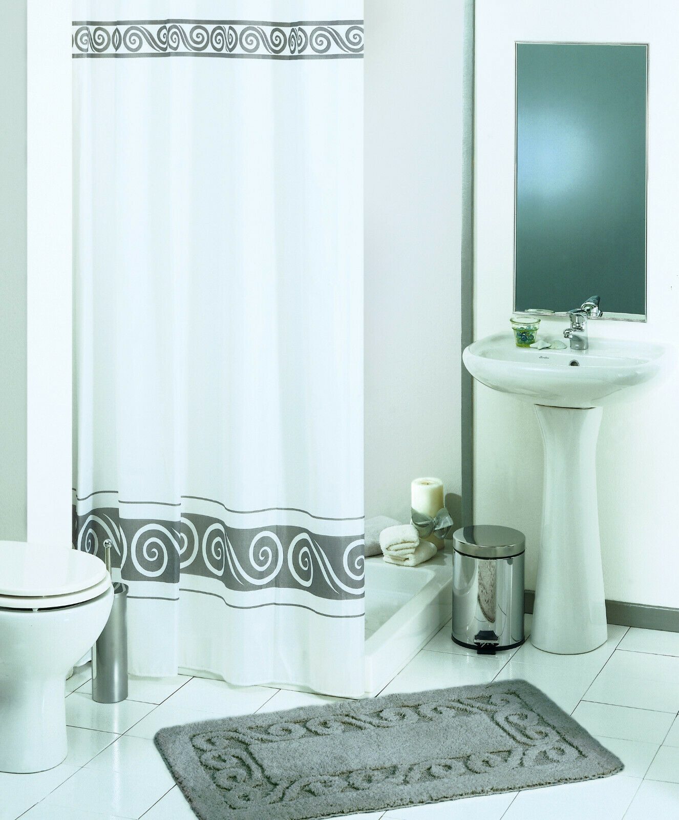 LikeKa Duschvorhang Textil Anti-Schimmel wasserdicht Schimmelresistent günstig online kaufen