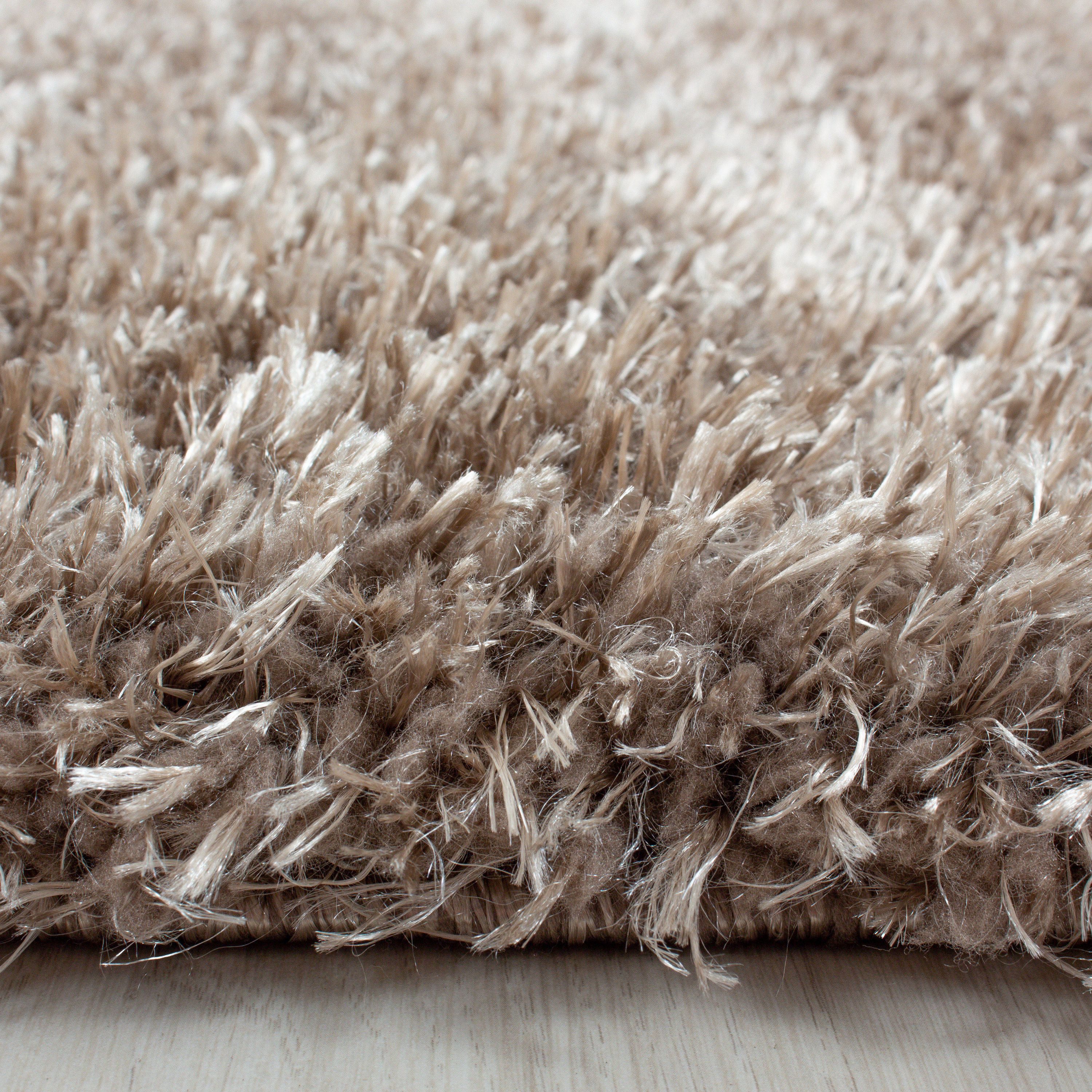 Carpettex Hochflor-Teppich Unicolor - Einfarbig, Rund, günstig online kaufen