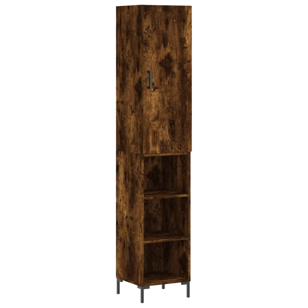 vidaXL Highboard Highboard Räuchereiche 34,5x34x180 cm günstig online kaufen