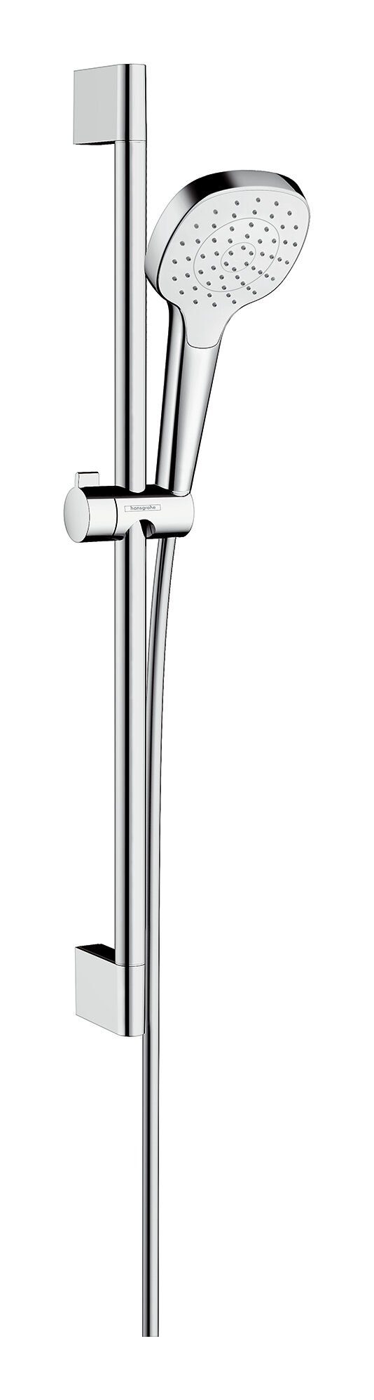 hansgrohe Stangenbrause-Set Croma Select E 110, Höhe 66.9 cm, 1 Strahlart(en), Brauseset 1jet mit Brausestange 650 mm - Weiß / Chrom
