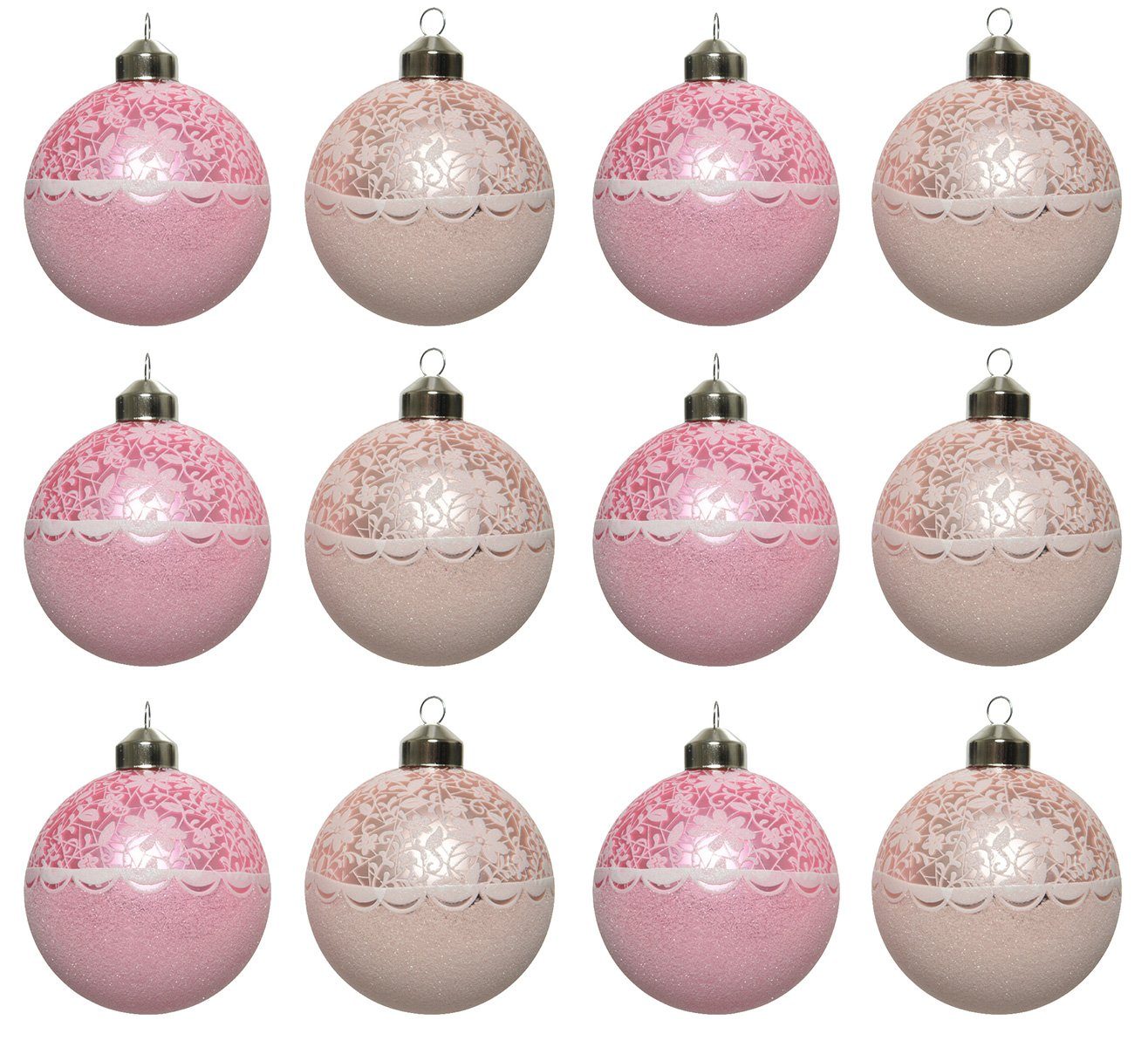 Decoris season decorations Weihnachtsbaumkugel, Weihnachtskugeln Glas