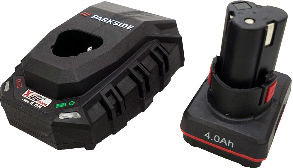 Parkside 12V 4Ah Akku + Parkside Performance 6A Ladegerät Akku-Set (12 V)