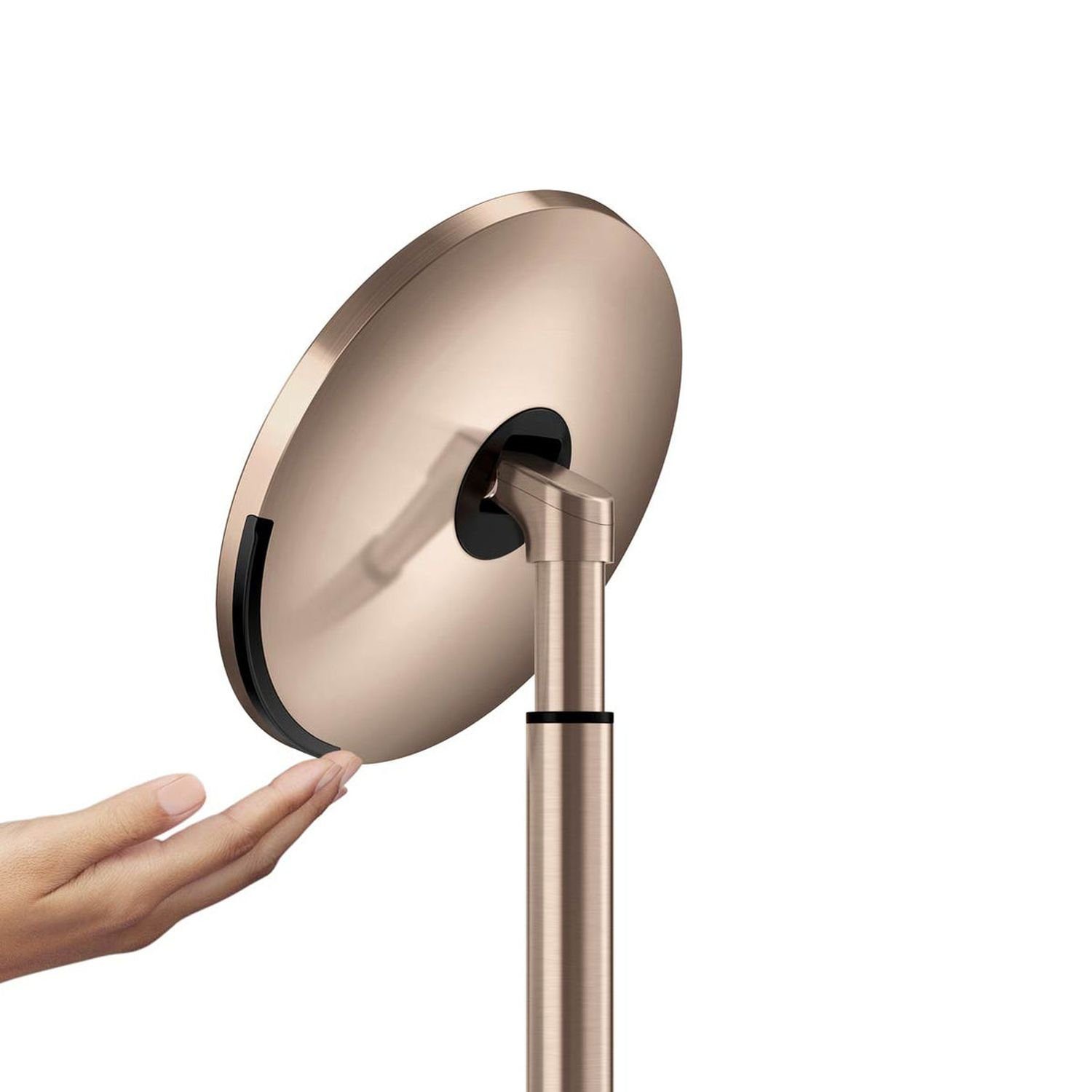 simplehuman LED-Lichtspiegel Sensorspiegel mit Touch-Helligkeitsregelung Roségold