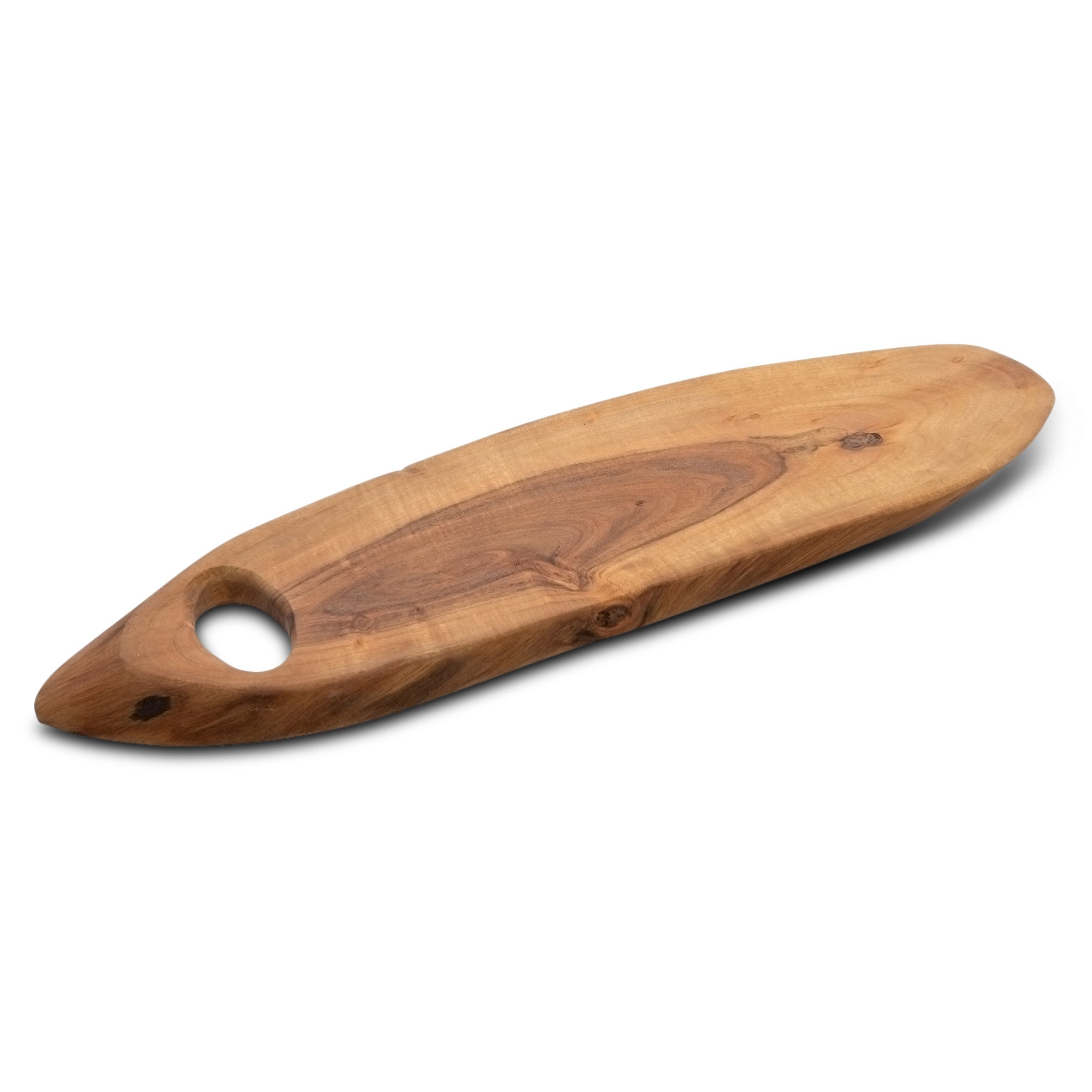 Tablett Akazien Baumscheibe Tablett lebensmittelecht - 60 x 22 cm