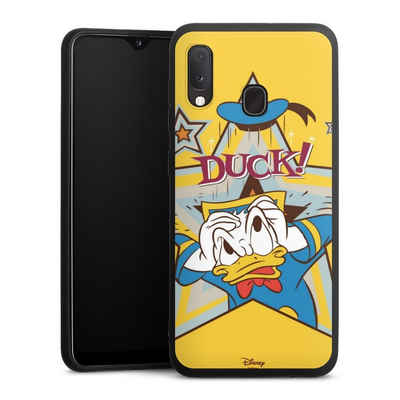 DeinDesign Handyhülle Donald Duck Disney Offizielles Lizenzprodukt DUCK!, Samsung Galaxy A20 Silikon Hülle Premium Case Handy Schutzhülle