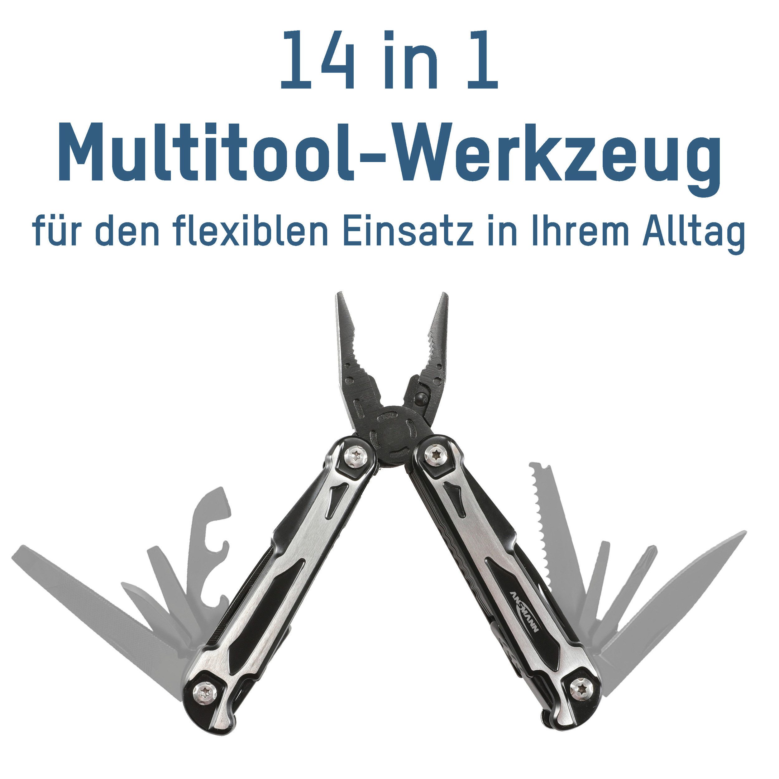 Thumbnail - ANSMANN AG Multitool Multifunktions Werkzeug, Multitool für Handwerk, Garten, Bauarbeit uvm