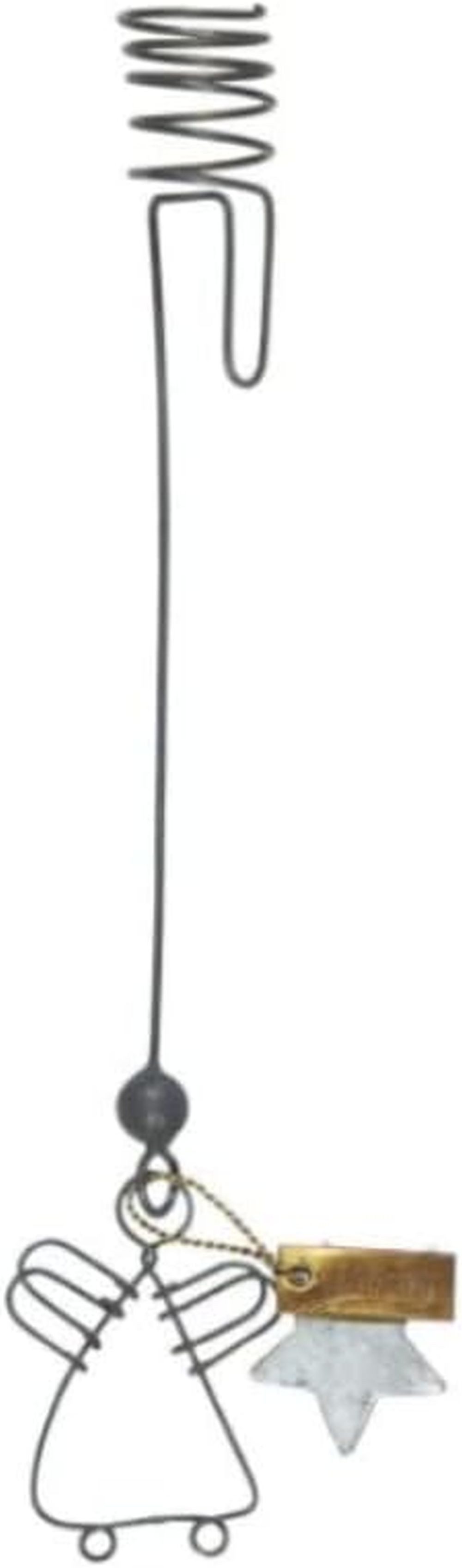 Ib Laursen Kerzenständer Kerzenhalter Herz / Engel Metall Baumkerzenhalter f.dünne Kerzen, Kerzenhänger aus Zink, für dünne Kerzen geeignet (1,3cm)