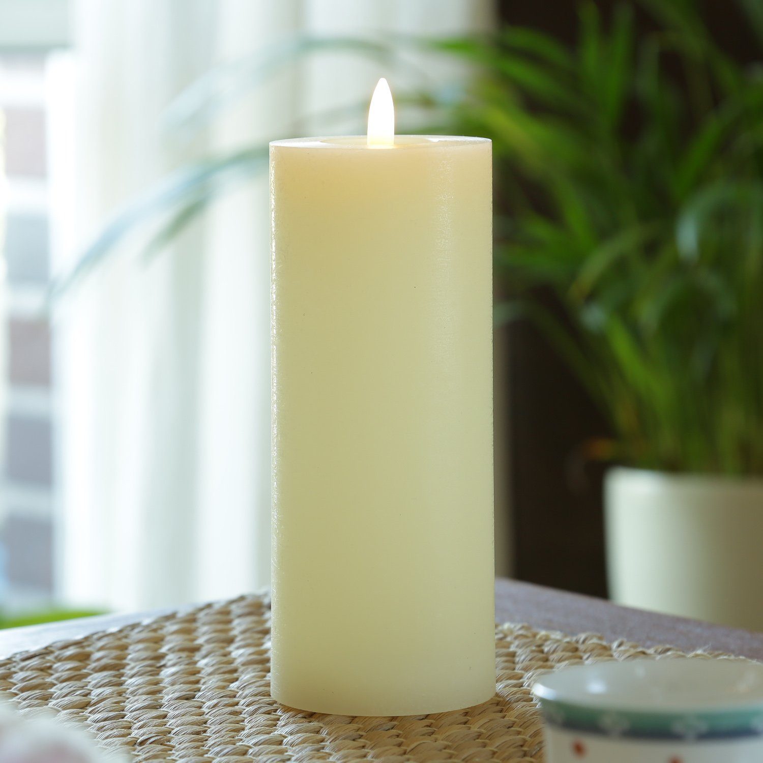 MARELIDA LED-Kerze LINA Rustik Optik Echtwachskerze günstig online kaufen