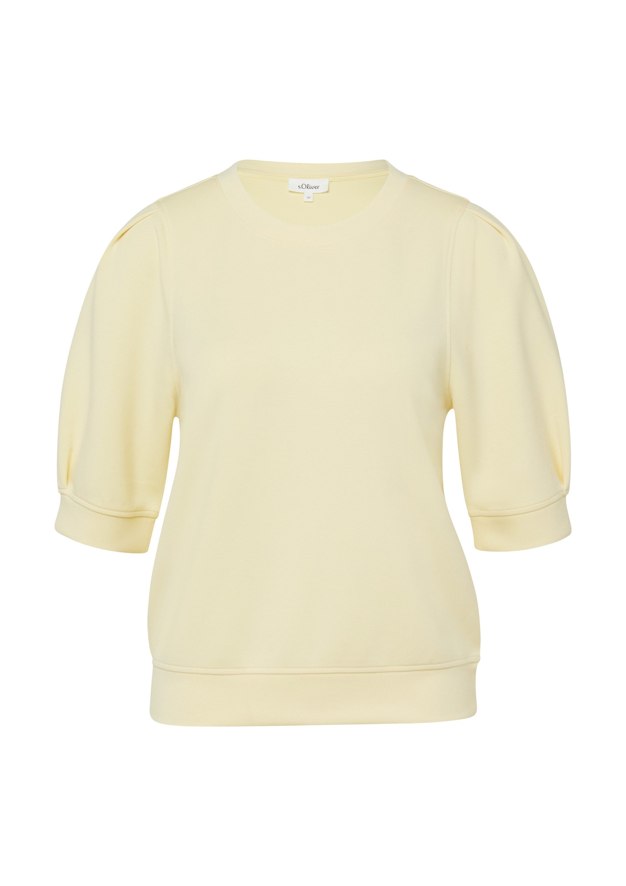 s.Oliver Sweatshirt Sweatshirt Scuba-Sweatshirt mit Faltendetails günstig online kaufen