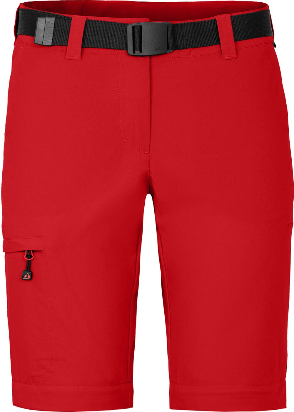 Bergson Outdoorhose BENNETT Zipp-Off (slim) Damen Wanderhose, vielseitig, pflegeleicht, Normalgrößen, salsarot
