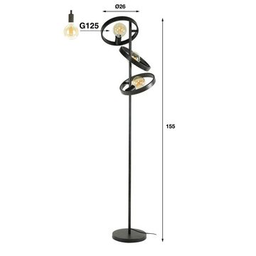 hofstein Stehlampe »Lanciatoio« moderne Stehlampe aus Metall in Anthrazit, ohne Leuchtmittel
