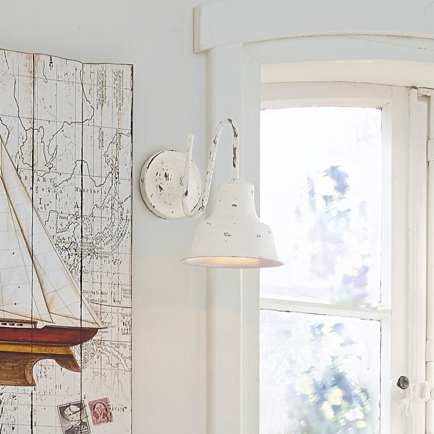 Mirabeau Wandleuchte Wandlampe Sidney antikweiß