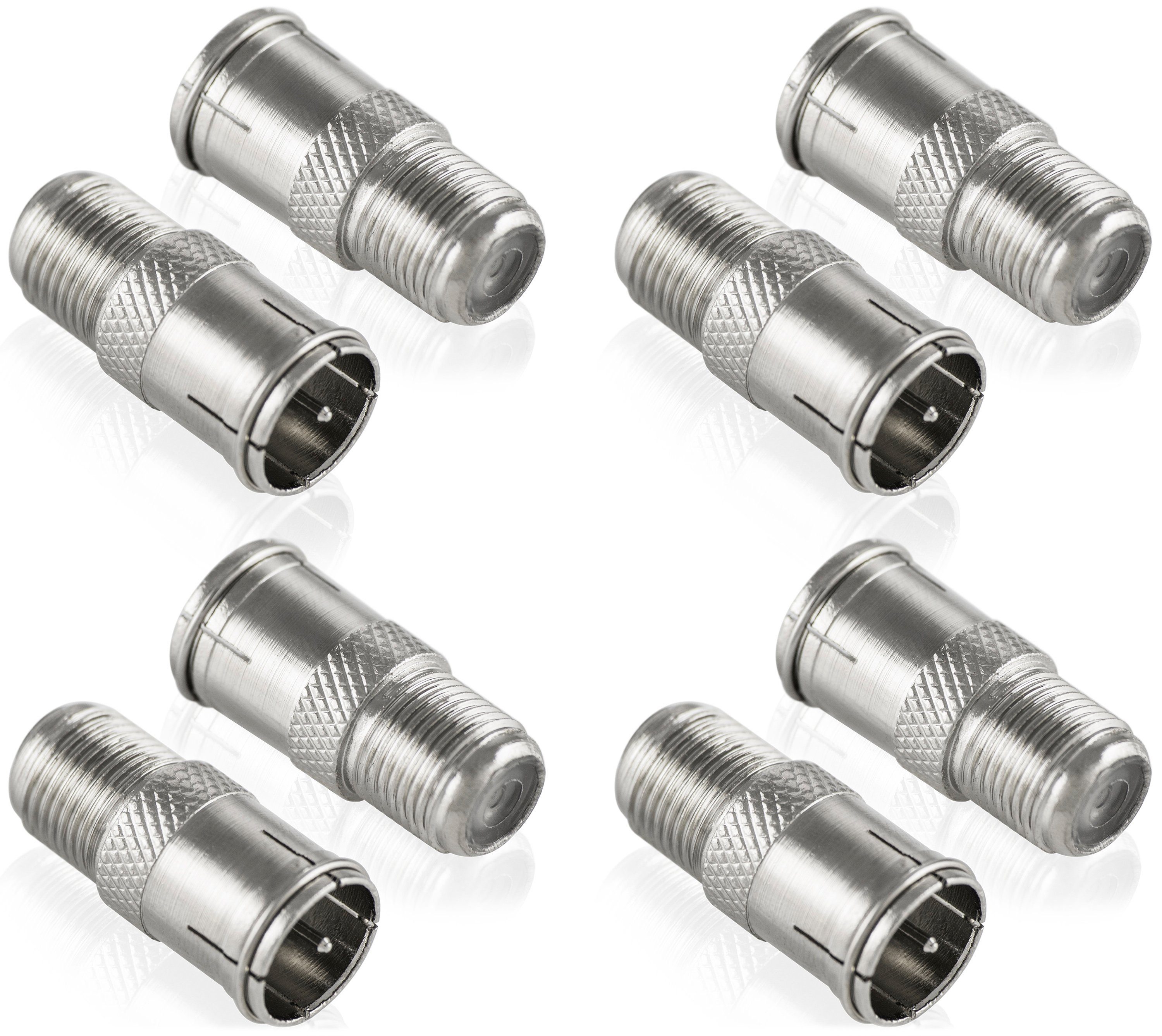 SAT F-Quickstecker Kupplung für Koaxialkabel SAT-Kabel