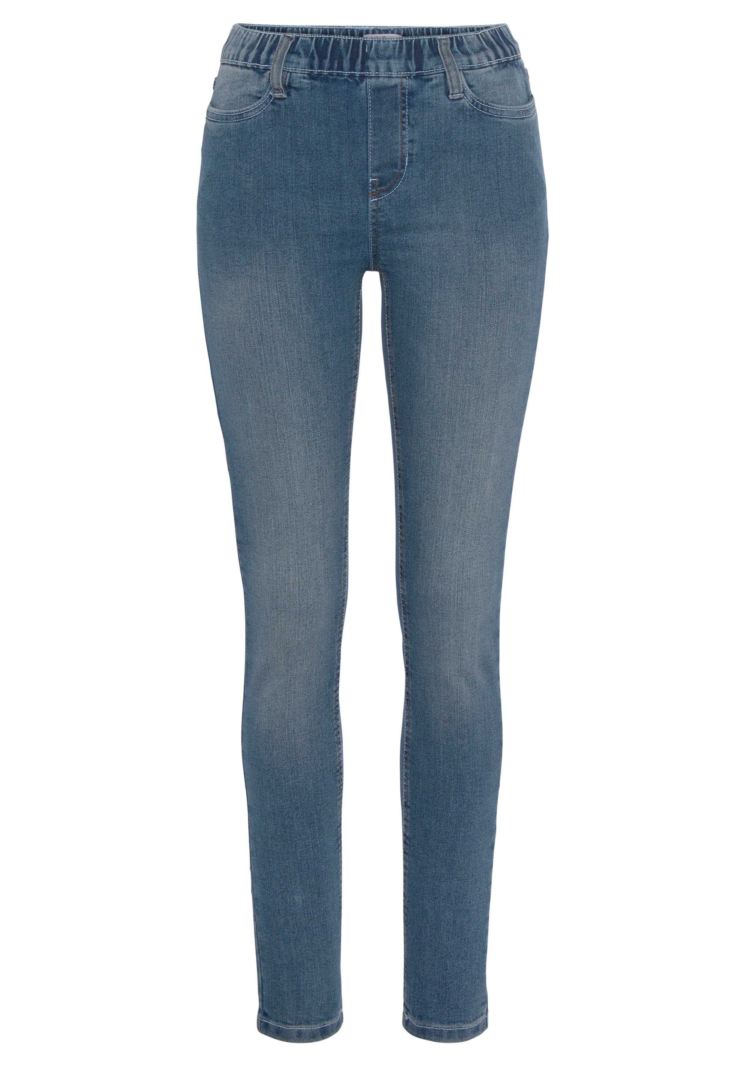 Flashlights Jeansjeggings (Packung, 2er-Pack) enge Passform, Röhrenjeans, Used-Look-Waschung, hohe Leibhöhe. Reduzierter Preis € 44,99. Unverbindliche Preisempfehlung € 59,98, (€ 22,50 pro 1 Stk)