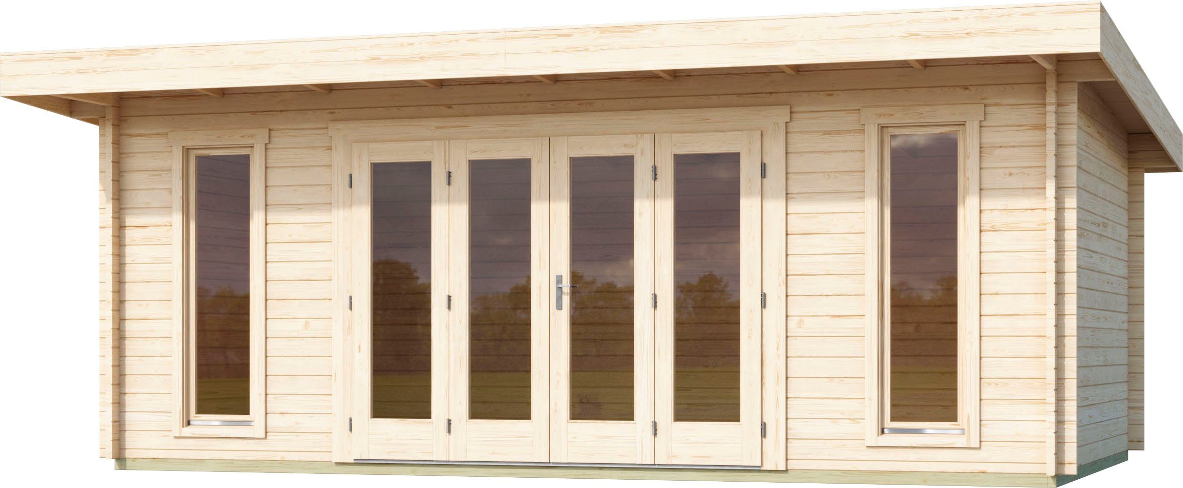 LASITA MAJA Gartenhaus SUSSEX, BxT: 630x470 cm, (Set, inkl. Fussbodenbretter zum verlegen)