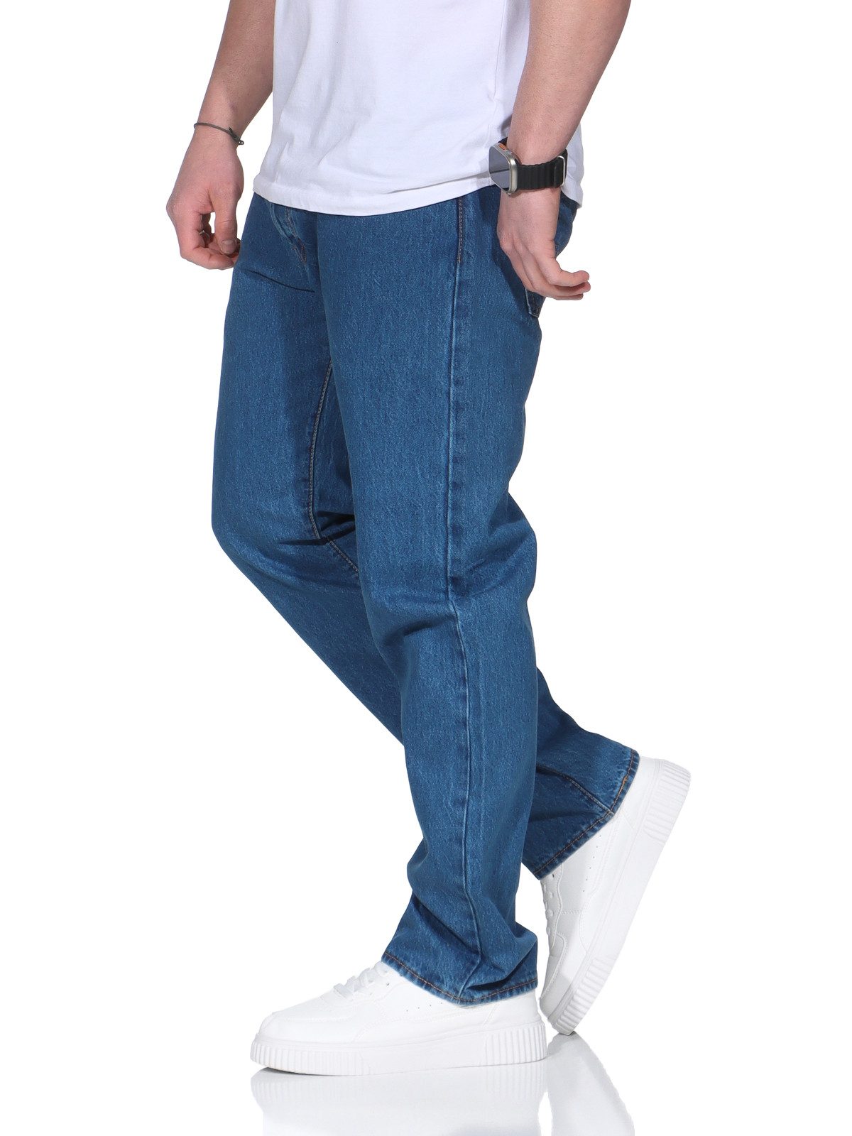 Levi's® Straight-Jeans Herren Jeans 501® LEVI'S ORIGINAL gerader Passform, robuster Denim 5-Pocket-Style – Bild 5 von 5