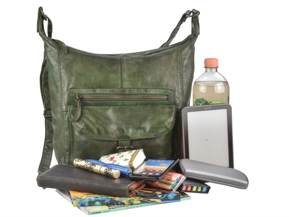 Bear Design Umhängetasche "Anna" Cow Lavato Leder Umhänger Schultertasche 3 günstig online kaufen