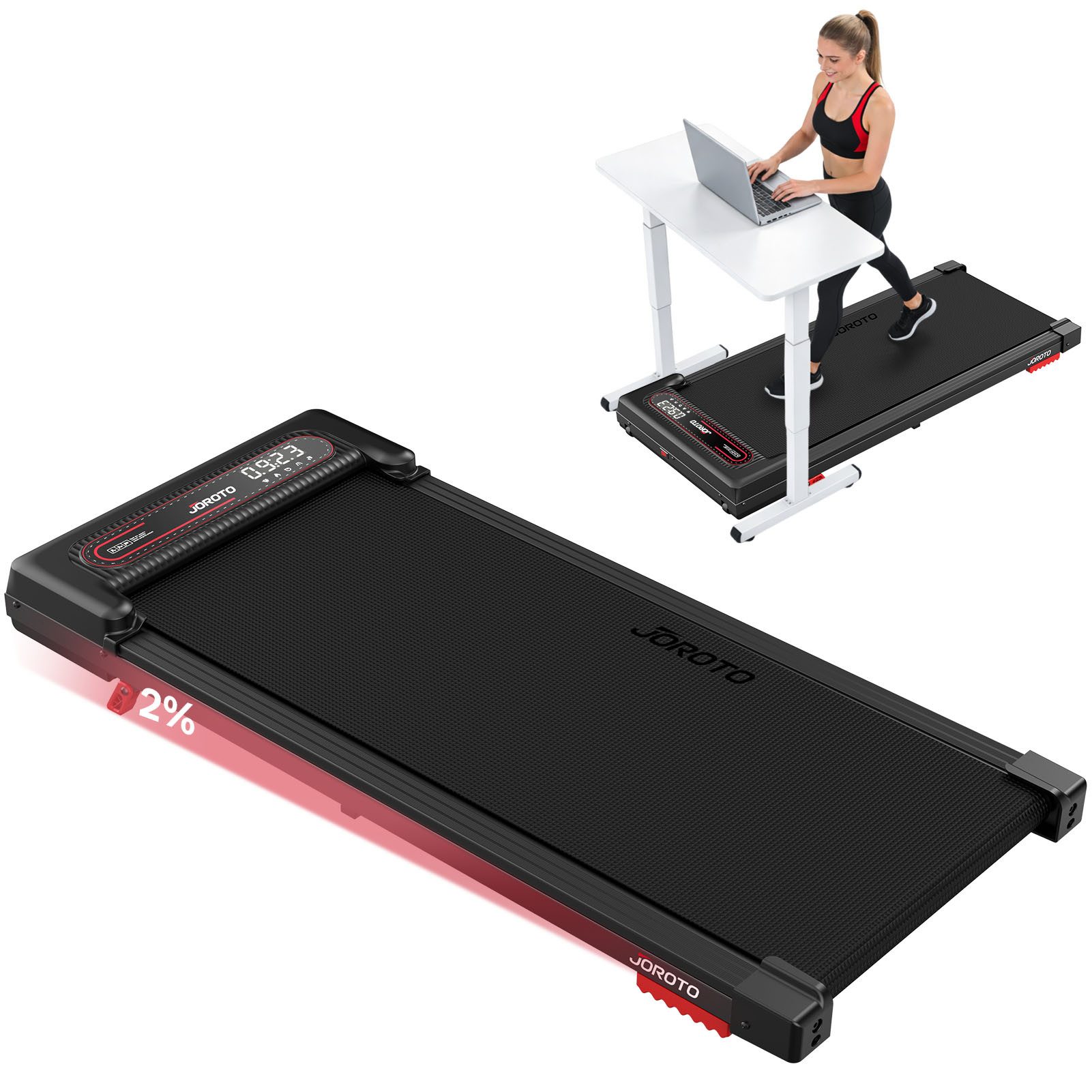 JOROTO Laufband F10 Laufband Leise & Platzsparend für Zuhause