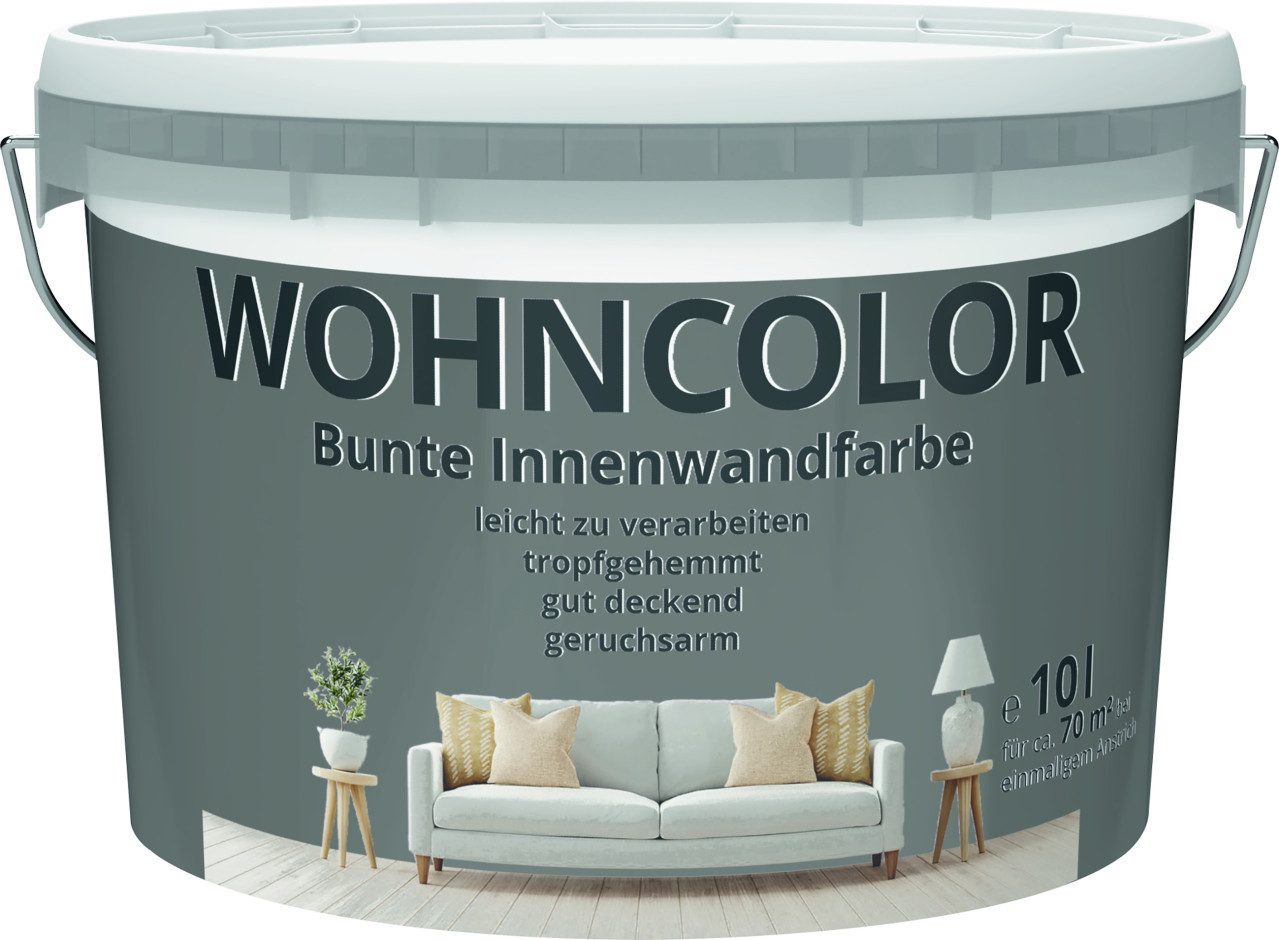 Primaster Wandfarbe Wohncolor Wandfarbe nachtnebel 10 L