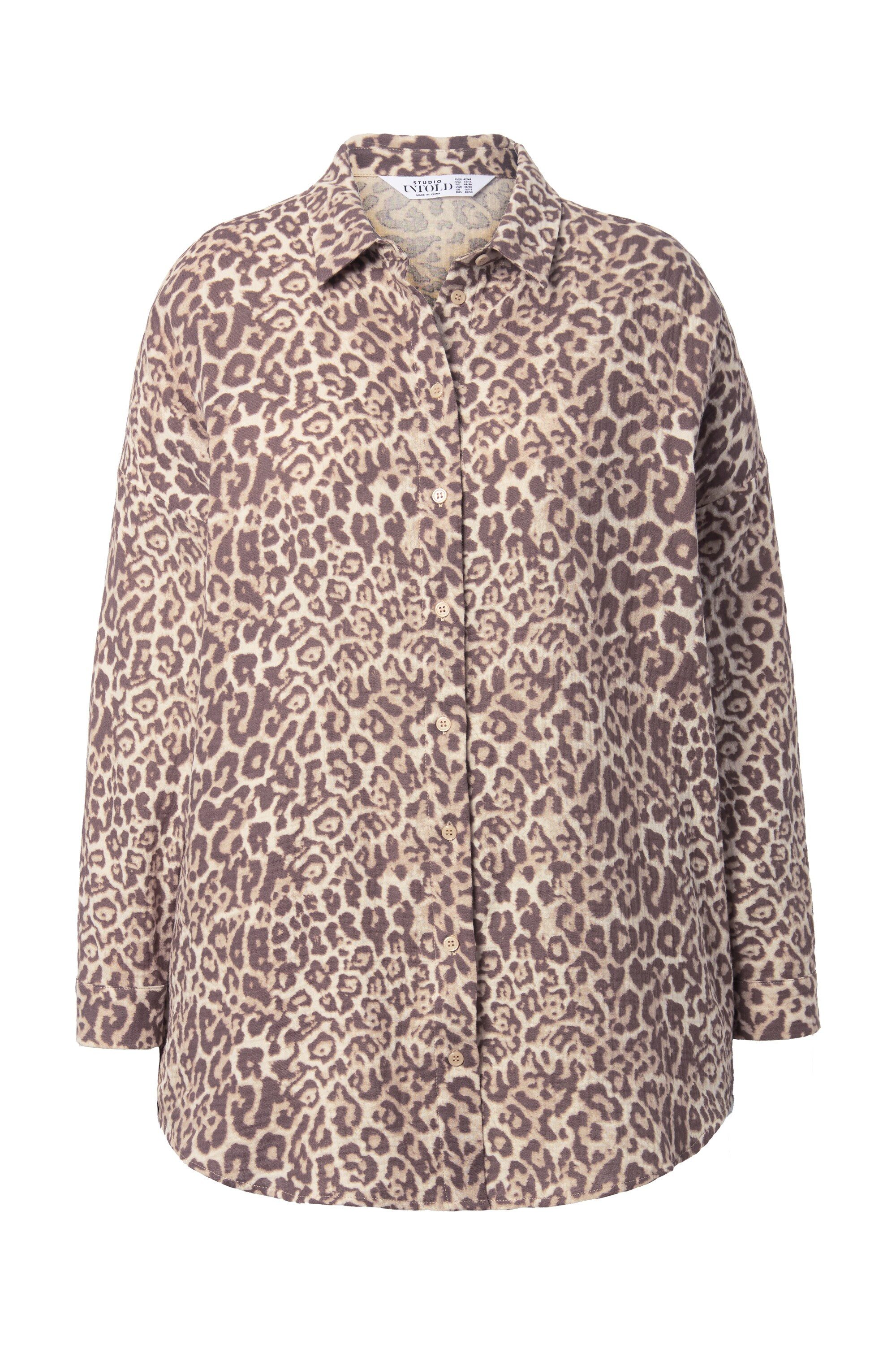 Studio Untold Hemdbluse Hemdbluse oversized Musselin Leo günstig online kaufen