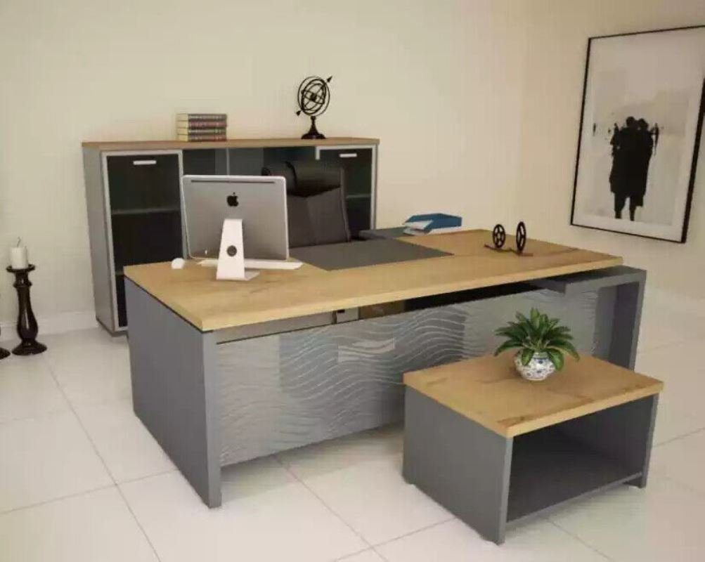 JVmoebel Eckschreibtisch Chefschreibtisch Tisch Schreibtische (1-St., Möbel Büro Computertisch) Tische Holz