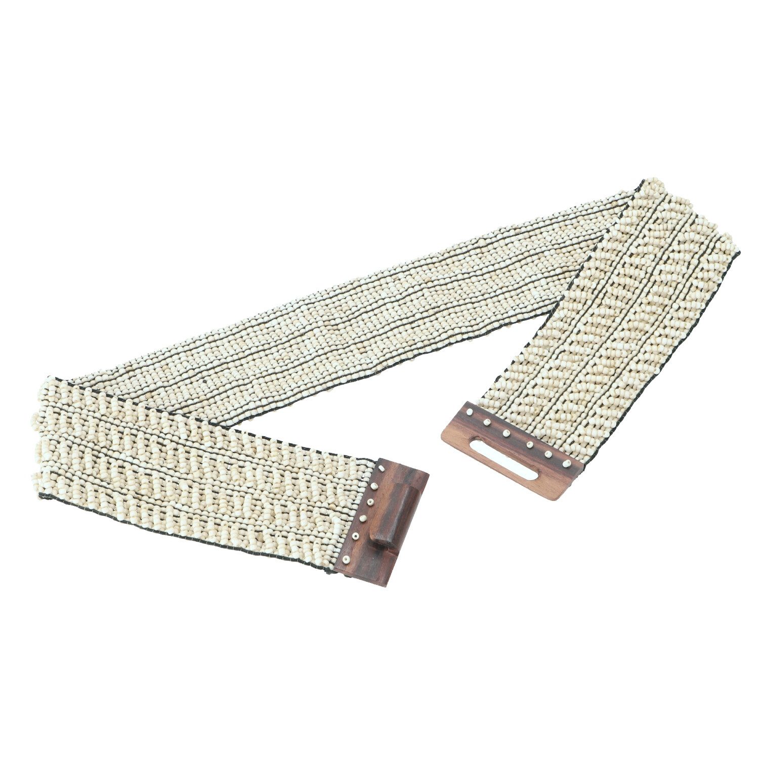 Guru-Shop Hüftgürtel Taillengürtel, elastischer Gürtel mit Perlen,..