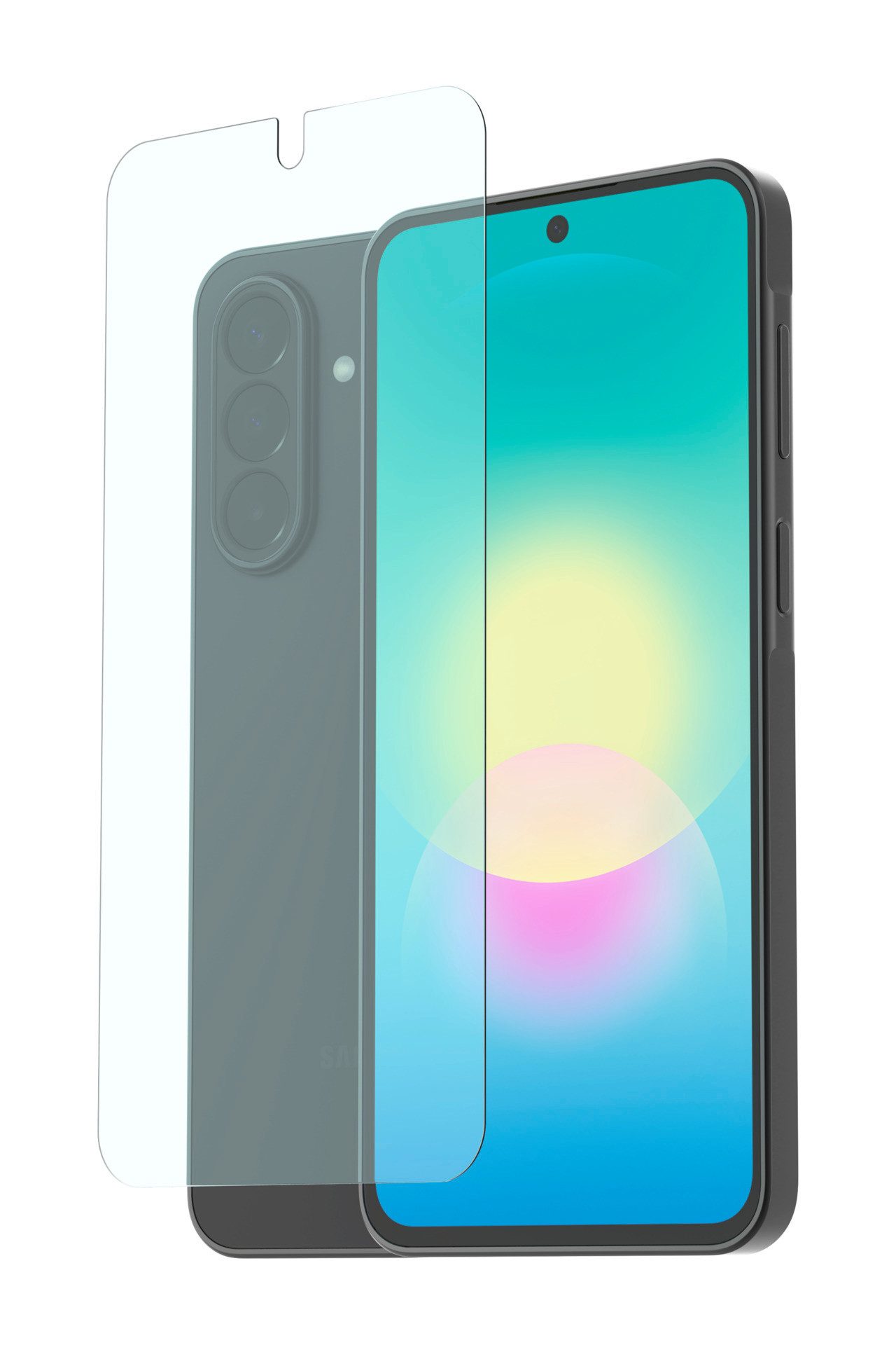 Samsung Displayschutzglas Designed by Samsung Mobeen Tempered Glass für Samsung Galaxy A27, Displayschutzfolie, Schutzfolie, Bildschirmschutz, kratz- & stoßfest