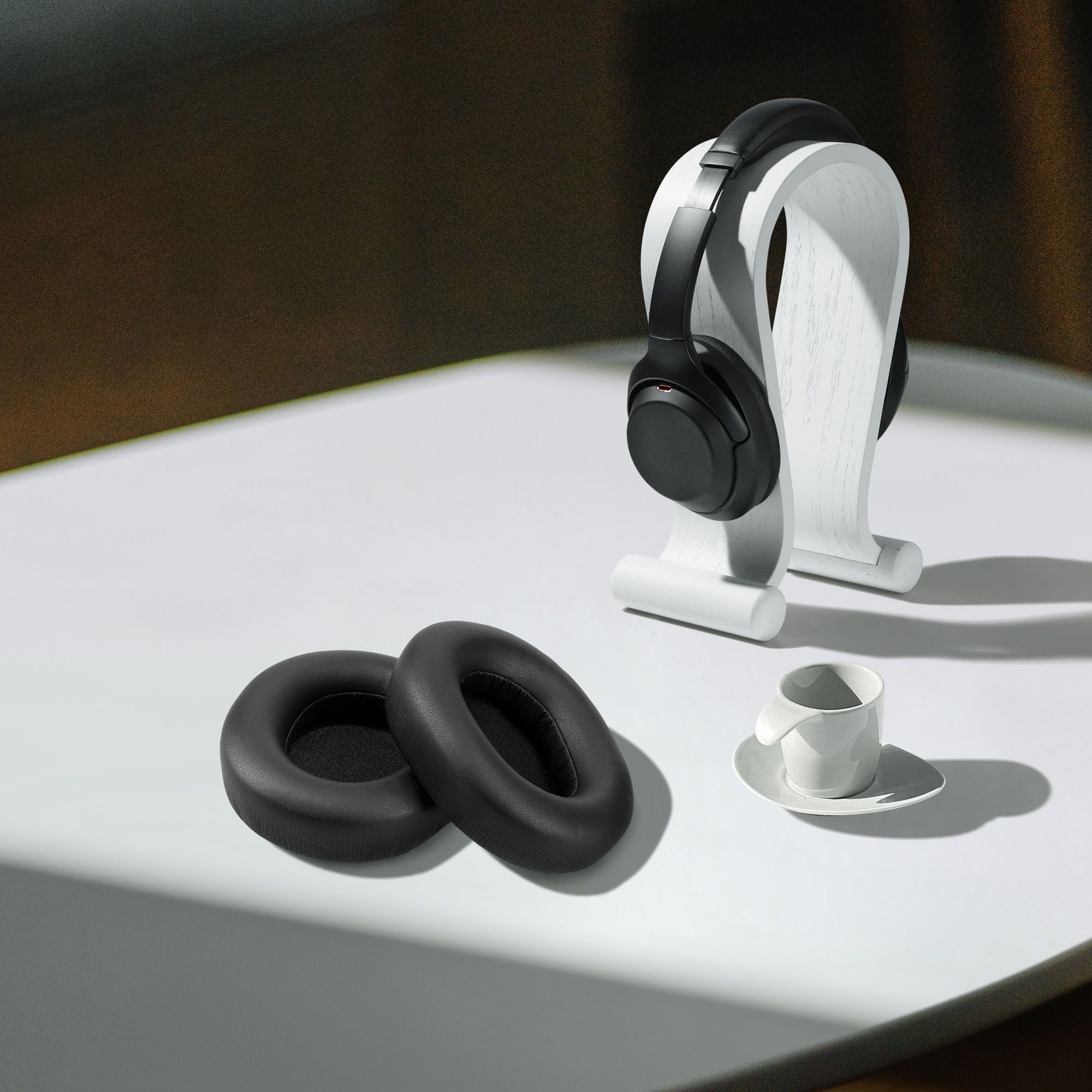 2x für kwmobile Ohr Kunstleder - Headphones) für SteelSeries Ohrpolster Pro Arctis Nova Ear Wireless Over (Ohrpolster Polster Kopfhörer Polster
