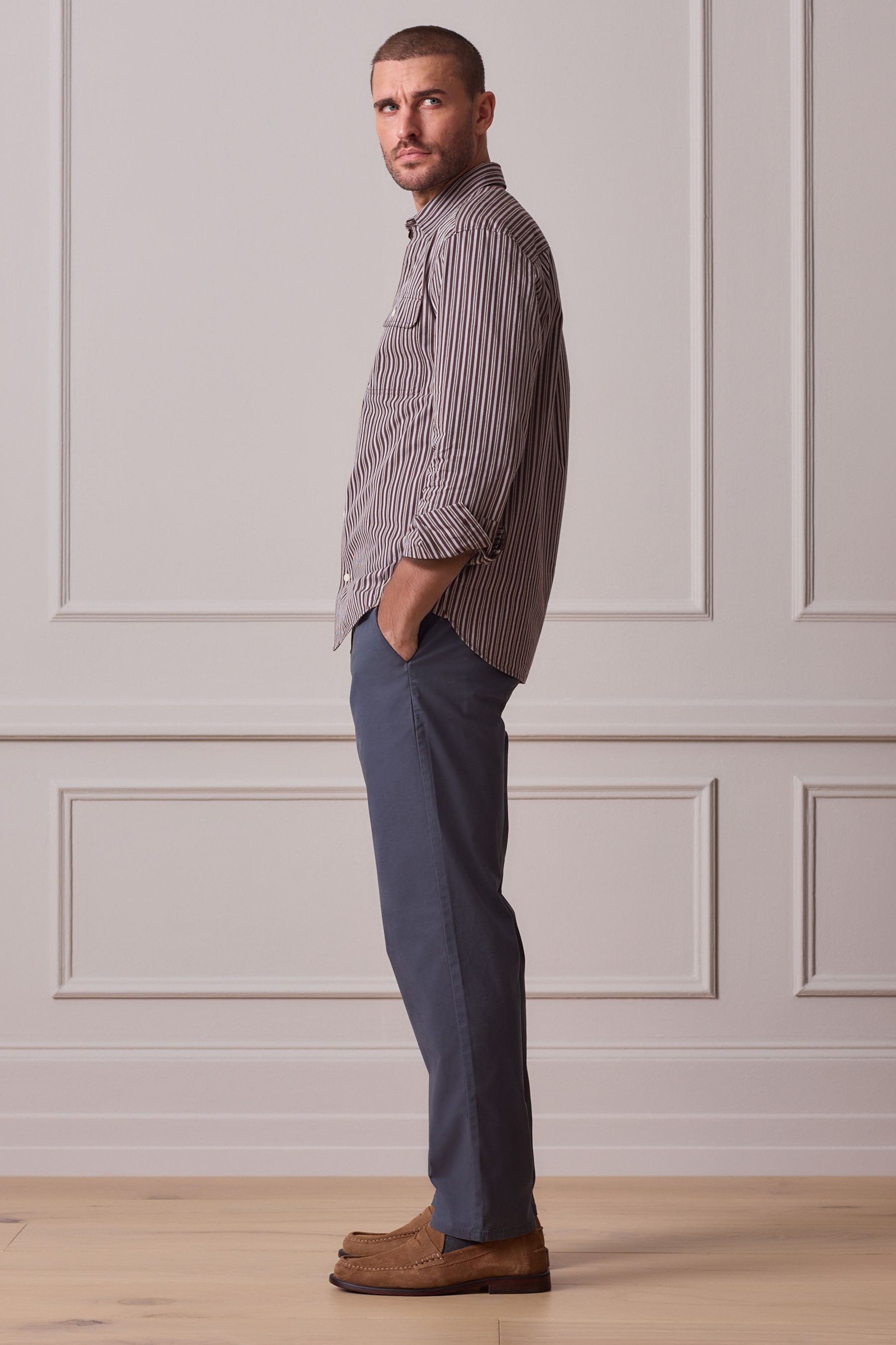 Next Chinohose Straight Fit Ultimate Chinohose (1-tlg)