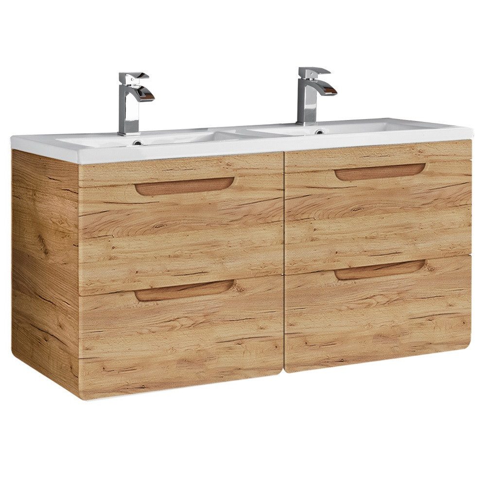 Lomadox Waschtisch LUTON-56-CRAFT, Wotan Eiche Nb. günstig online kaufen
