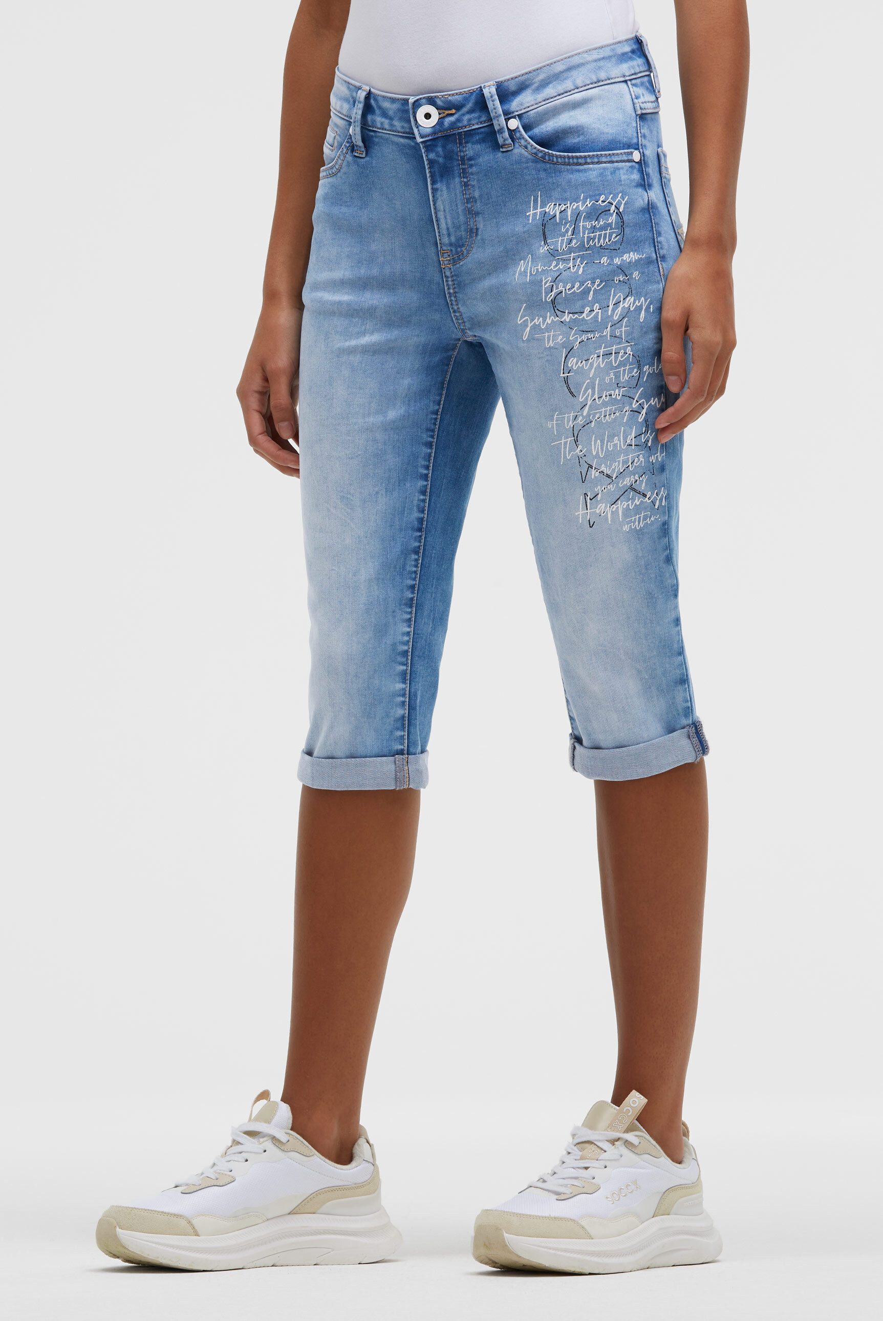 SOCCX Regular-fit-Jeans mit Turn-Up Saum