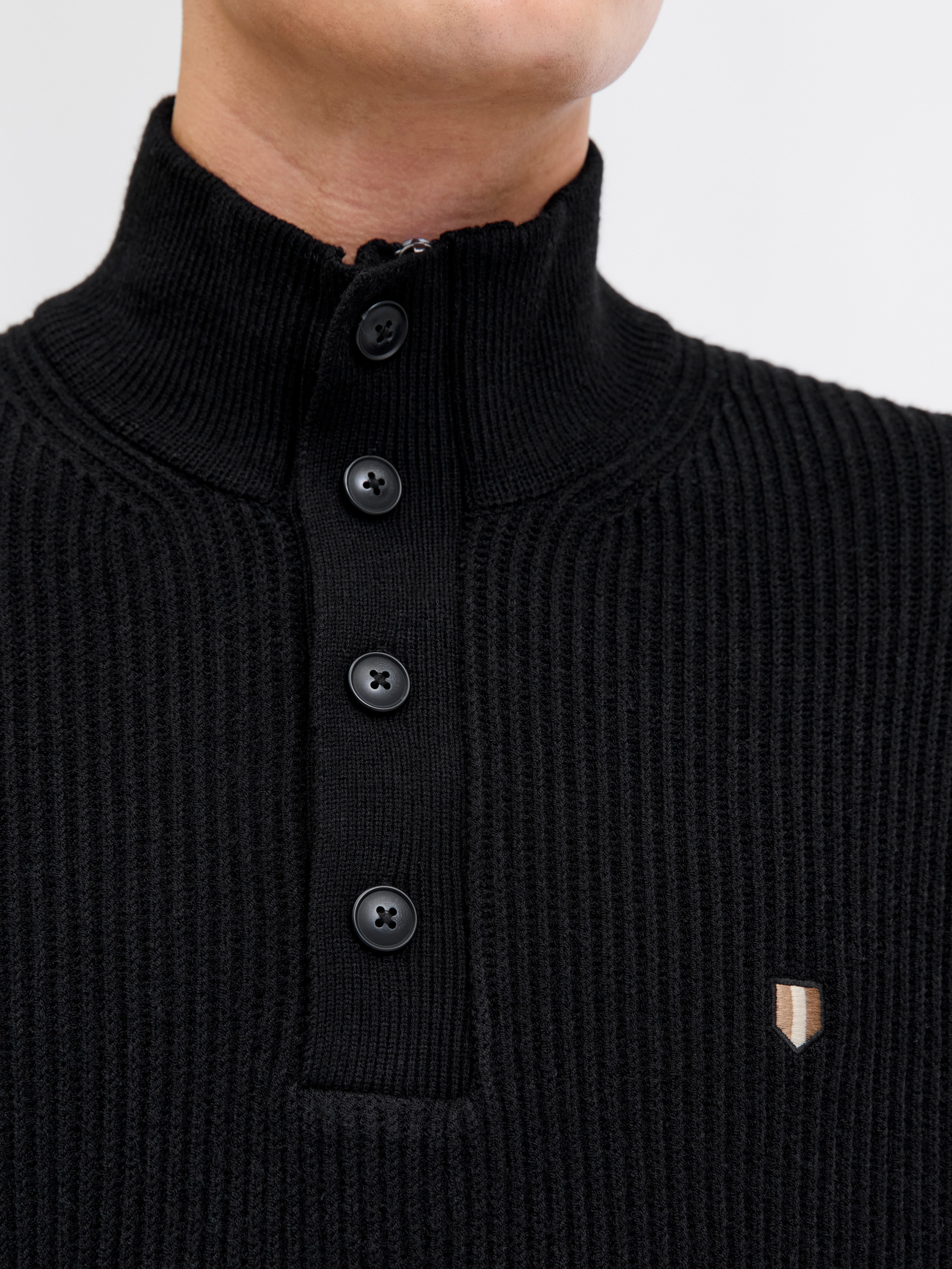 Jack & Jones Strickpullover JPRBLURICHARD KNIT HIGH NECK
