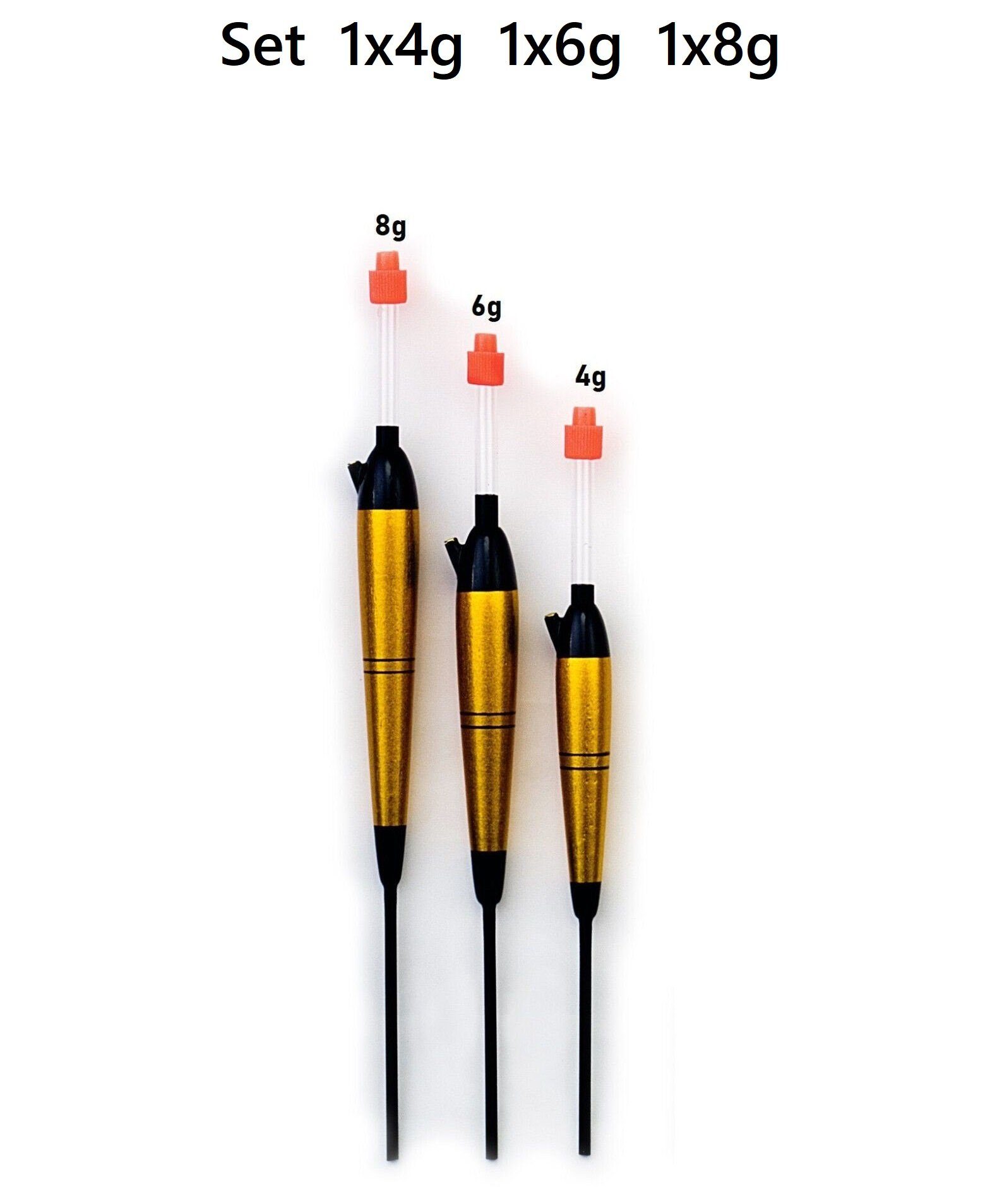 Behr Knicklichtpose Knicklichtposen 4g 6g 8g Knicklicht Innenführung Allroundpose Stippose, (Spar-Set), einsetzbar für verschiedene Zielfische