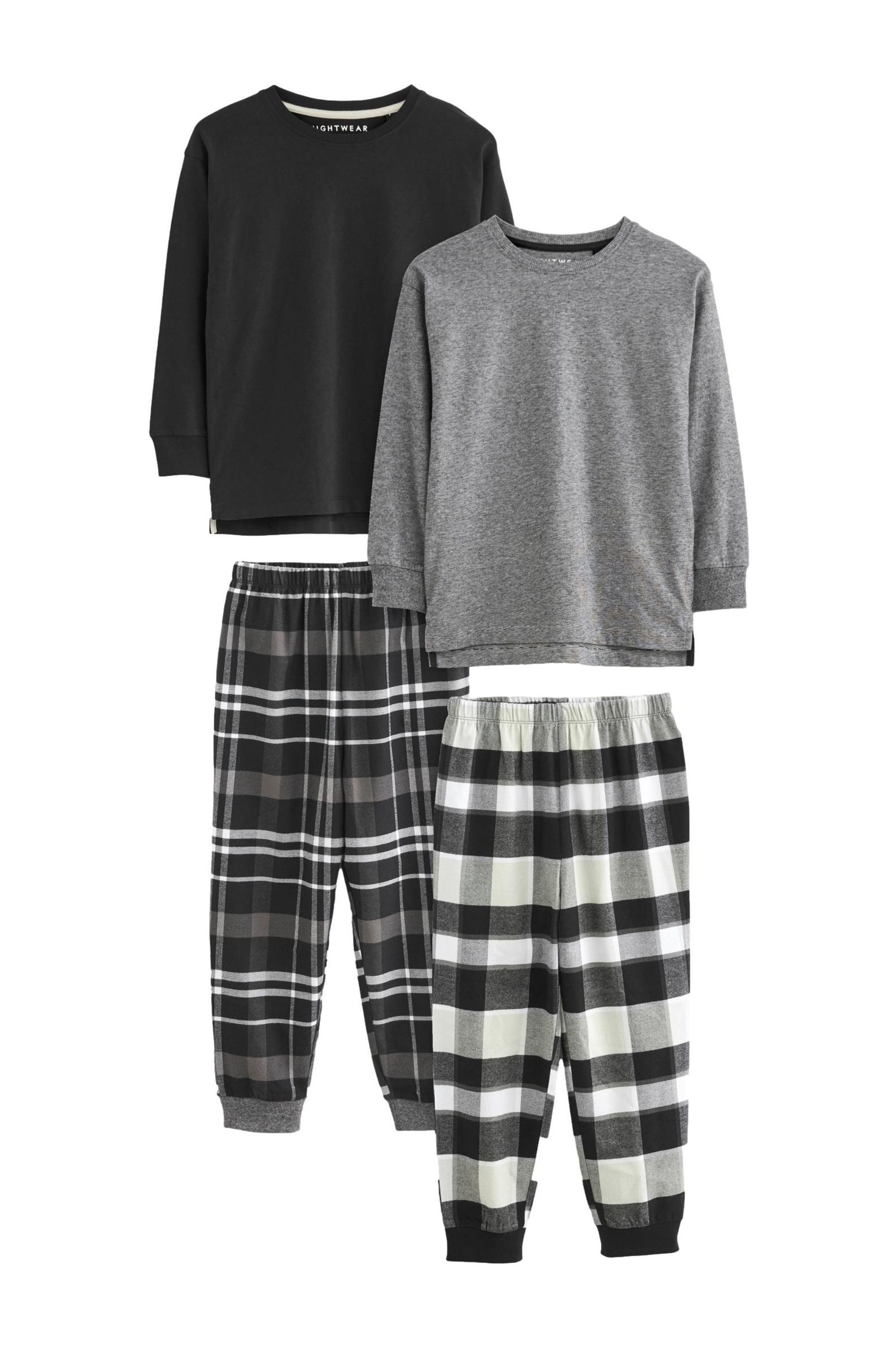 Pyjama Karierte Pyjamas aus Webstoff im 2er-Pack