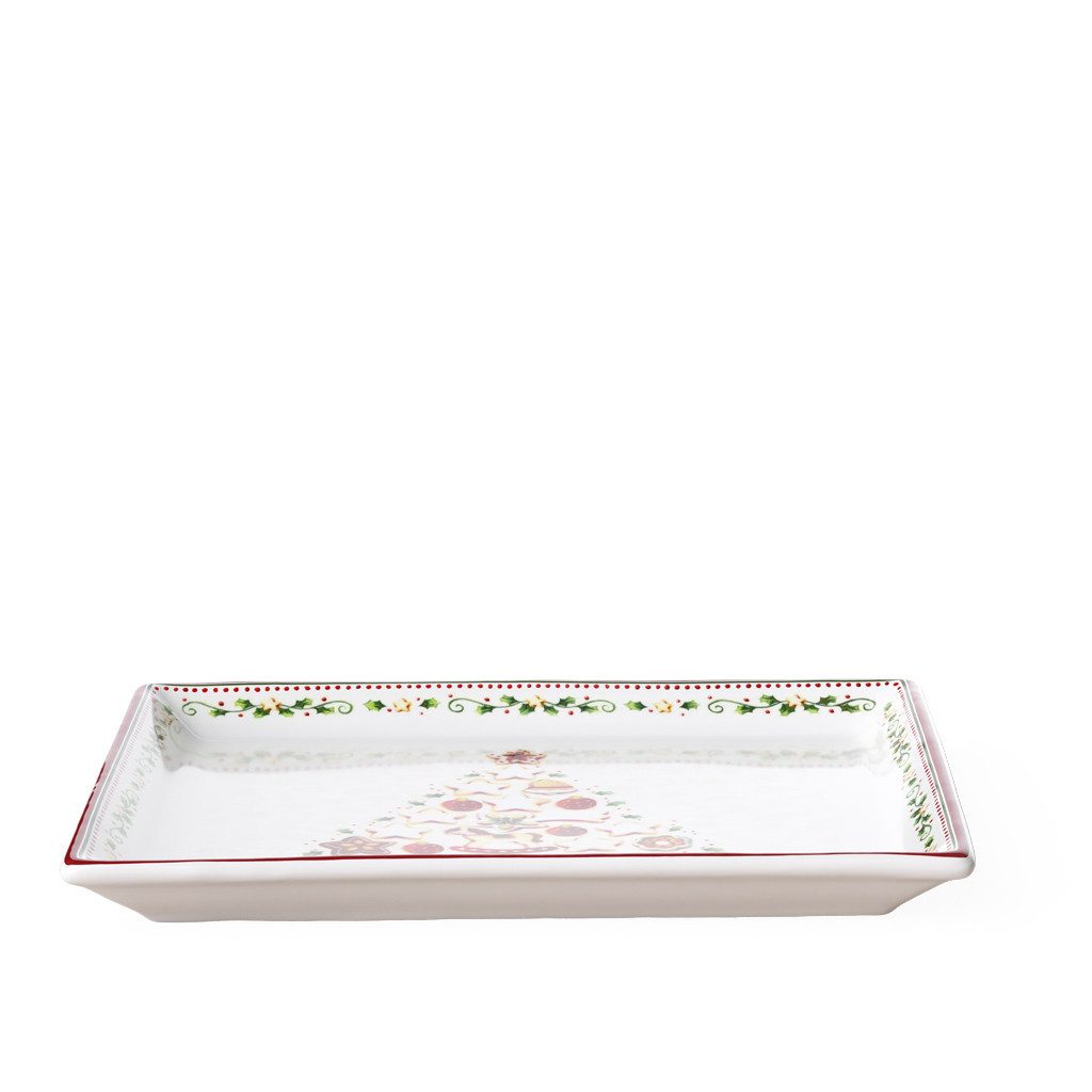 Villeroy & Boch Tortenplatte Winter Bakery Delight Gebäckplatte, Porzellan, (1-tlg), Premium Porcelain, 1 Stck, Handw., mikrow.sicher