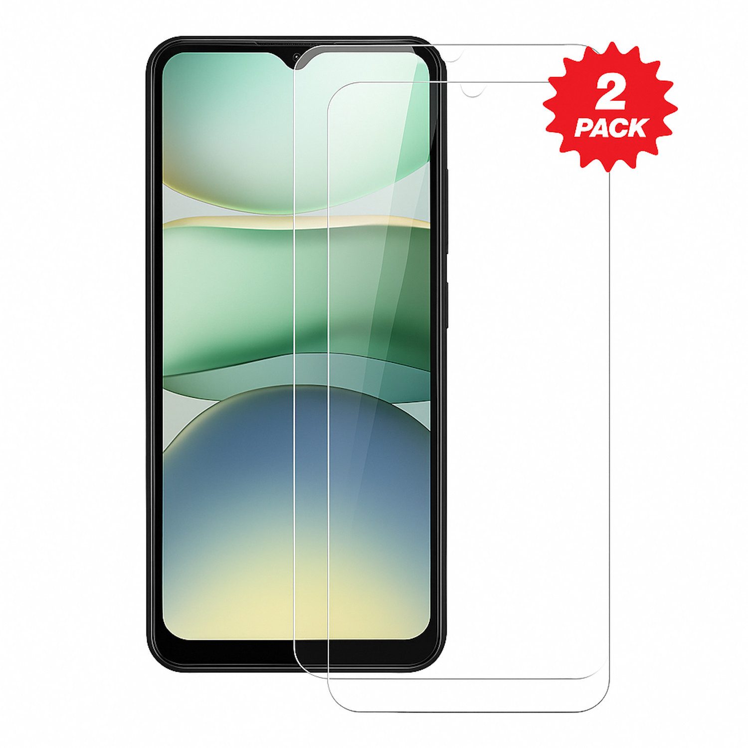Wigento Handyhülle Für Xiaomi Redmi A5 4G 2x 2.5D 0,26 mm Display 9H Hart Glas Schutz, Spar Set 0,26mm 9H 2.5D Hart Glas Folie, hoher Schutz